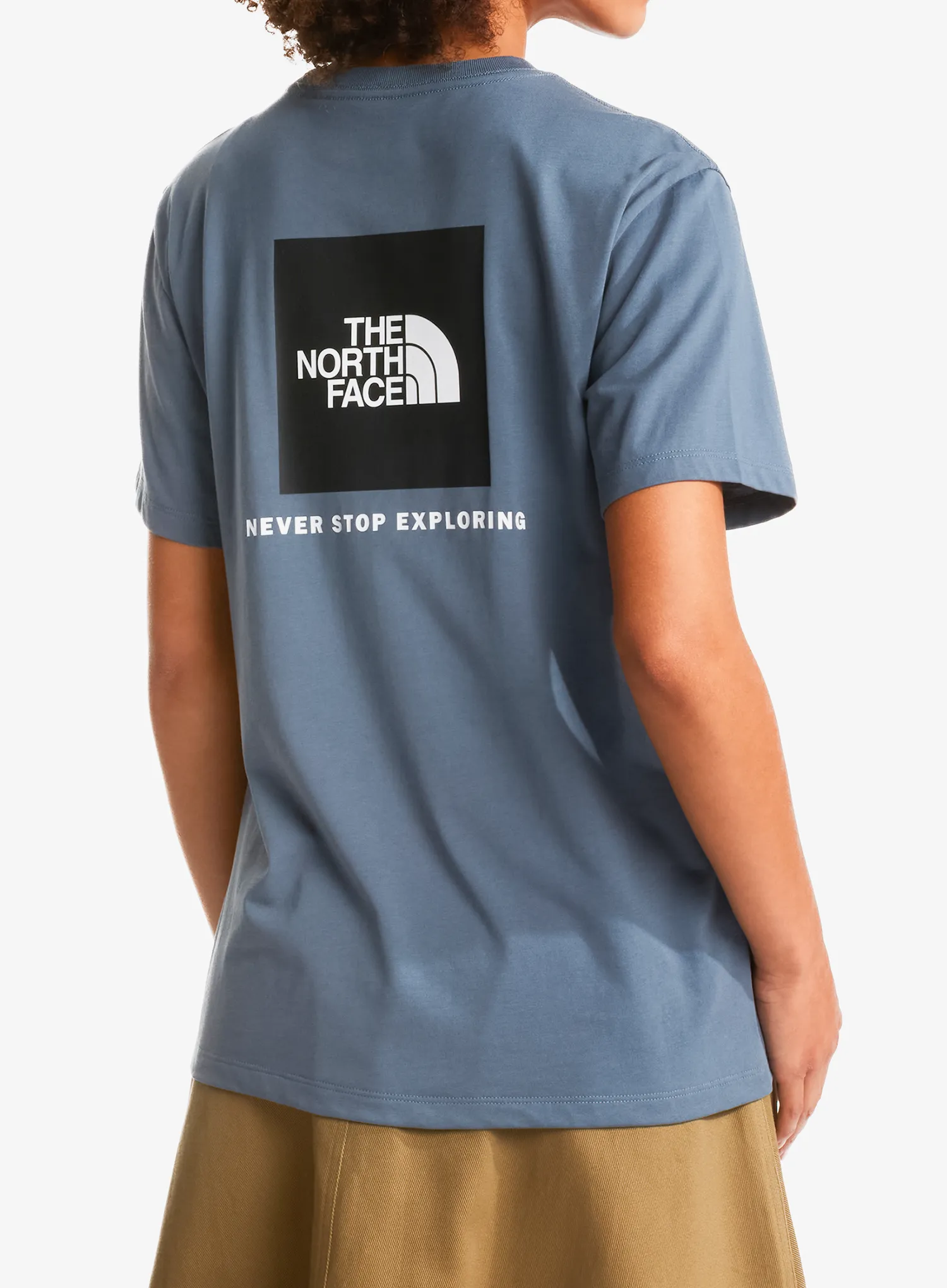 T-Shirt Baumwolle Damen The North Face Evolution Half Dome Relaxed Short Sleeve - granite grey