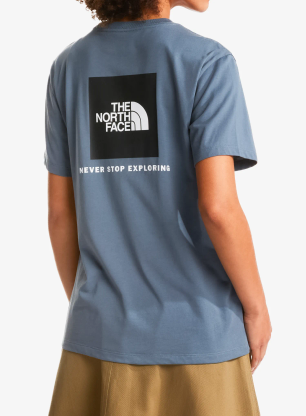 T-Shirt Baumwolle Damen The North Face Evolution Half Dome Relaxed Short Sleeve - granite grey