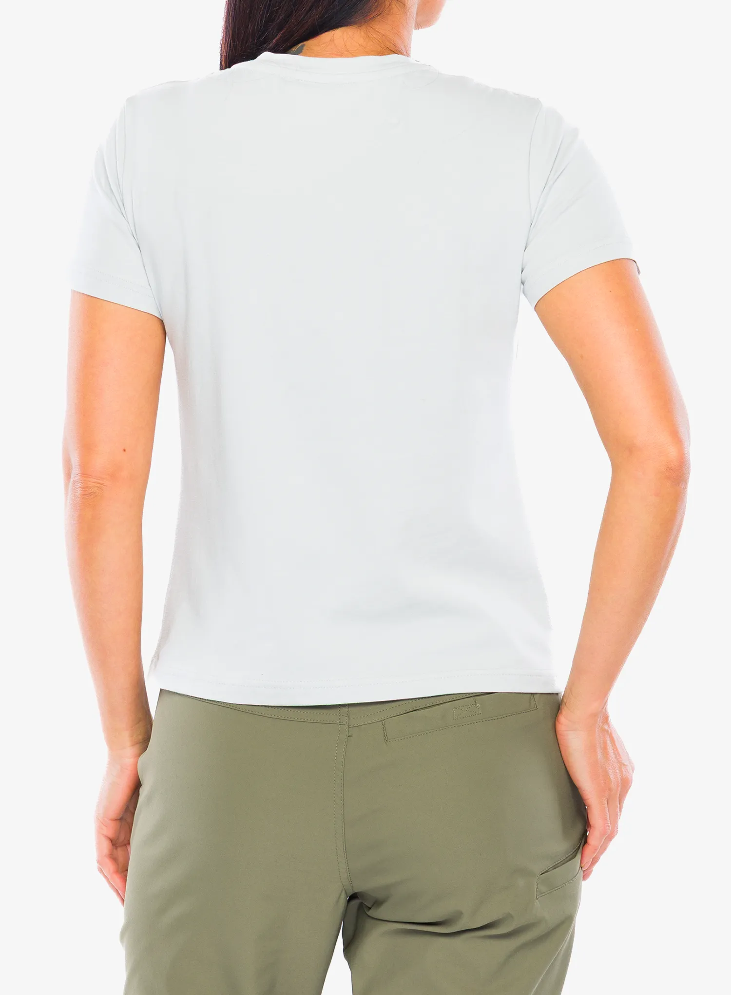 T-Shirt Baumwolle Damen Turbat Home - glacier gray