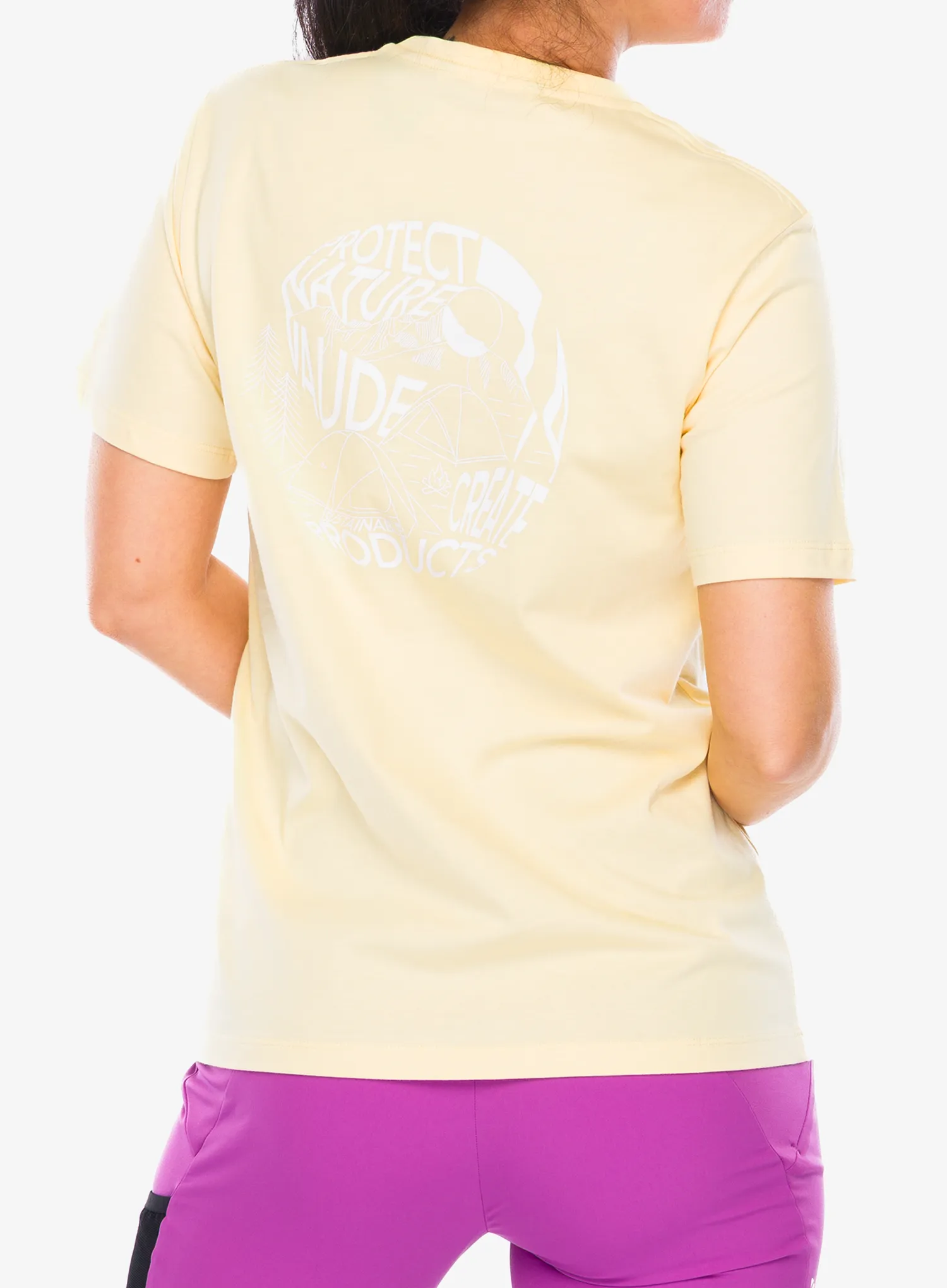 T-Shirt Baumwolle Damen Vaude Spirit T-Shirt II - vanilla