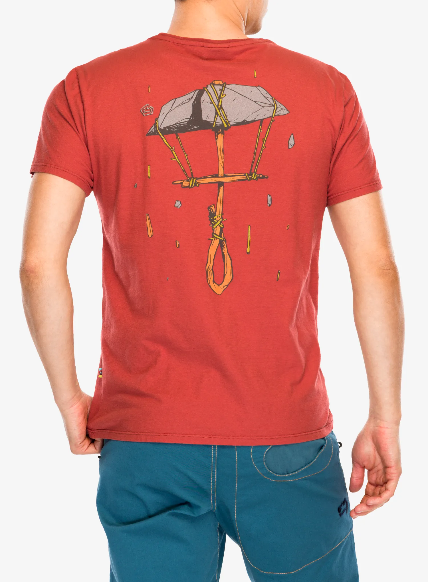Baumwolle T-Shirt E9 Sapiens - paprika