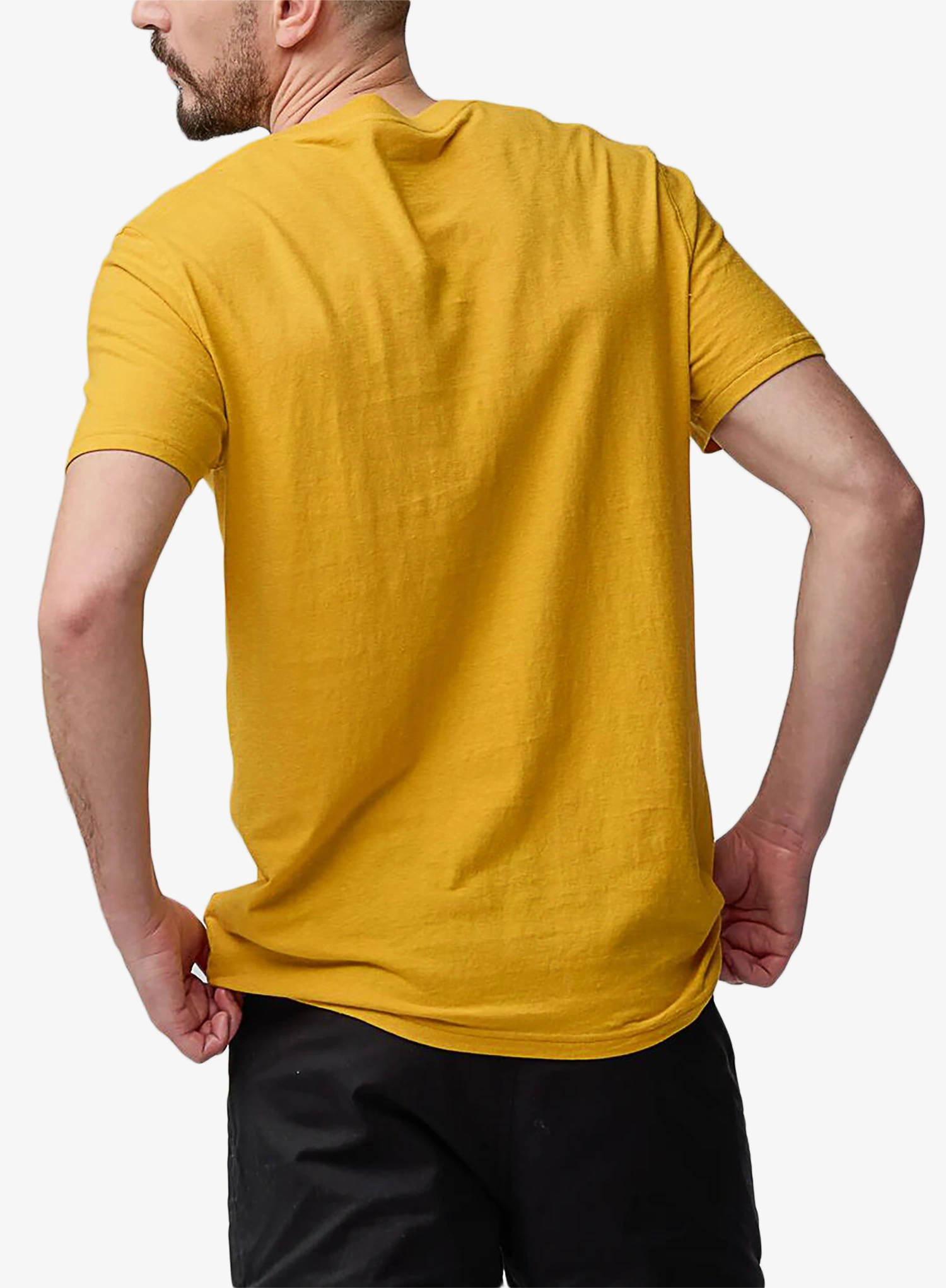 Baumwolle T-Shirt Fjallraven Hemp Blend Out Here T-shirt - ochre