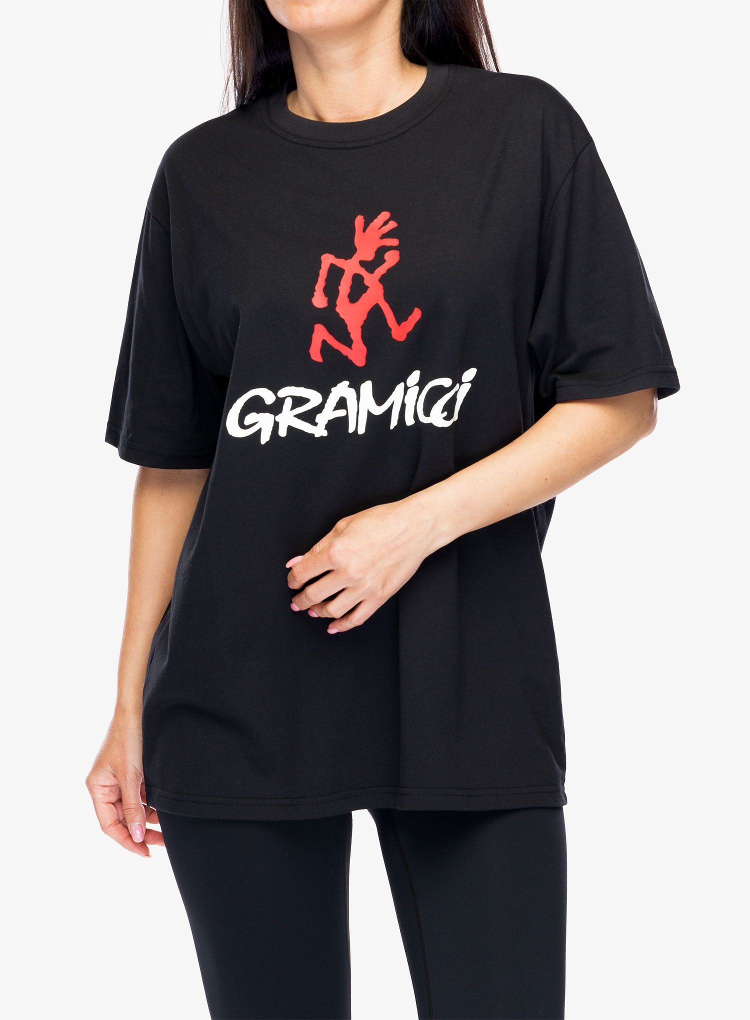 Baumwolle T-Shirt Gramicci Gramicci Logo Tee - black