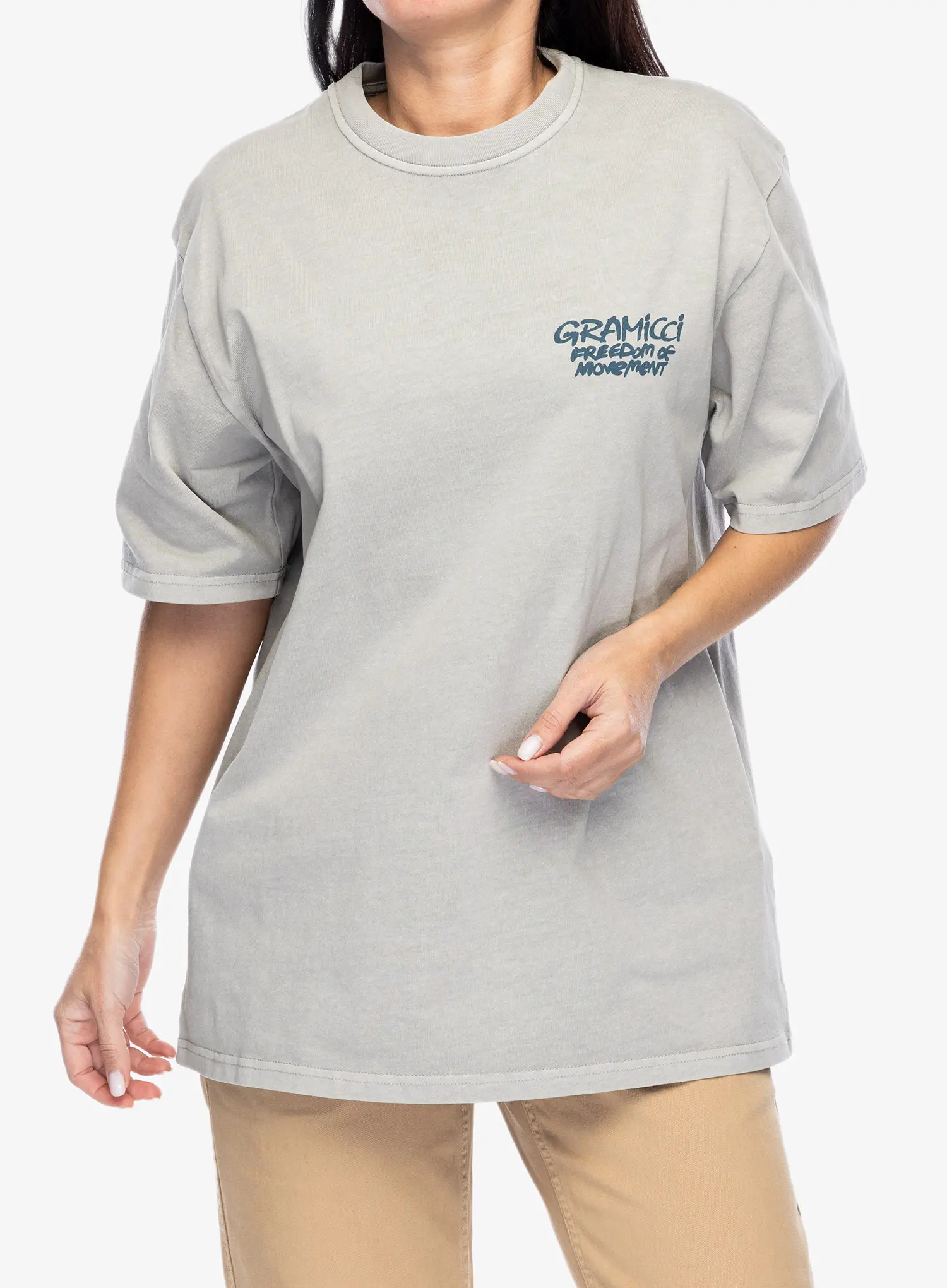 Baumwolle T-Shirt Gramicci Napping Climber Tee - pigment slate