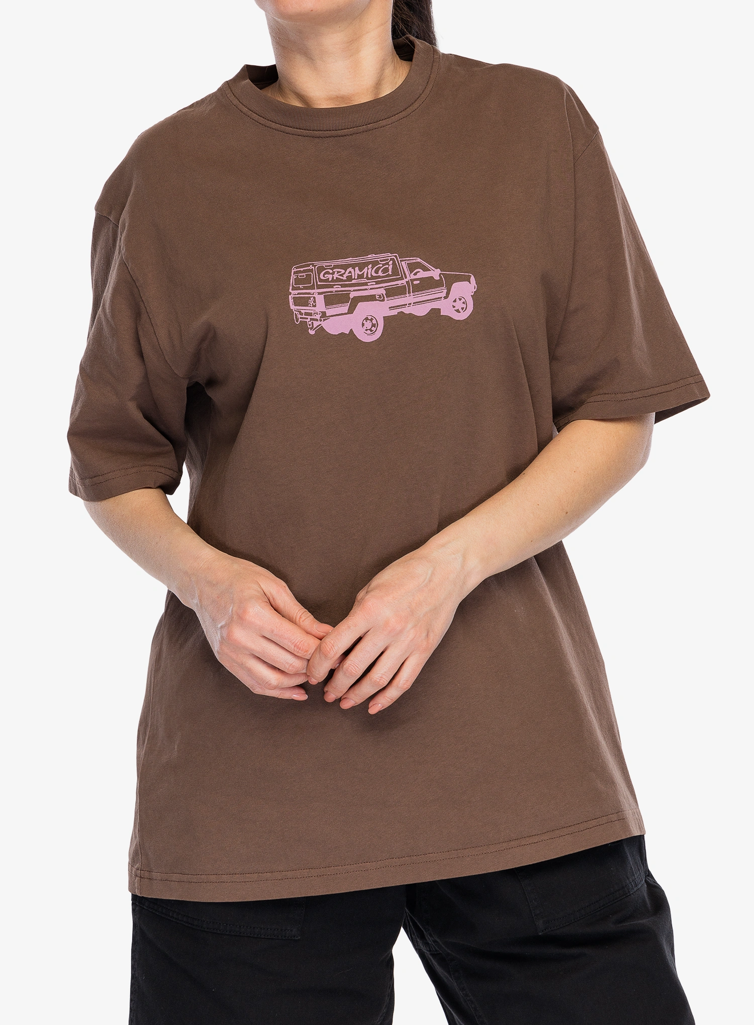 Baumwolle T-Shirt Gramicci Truck Tee - brown pigment