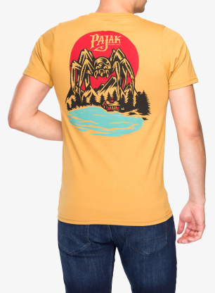 Baumwolle T-Shirt Pajak x Swanski Spider T-Shirt - acorn