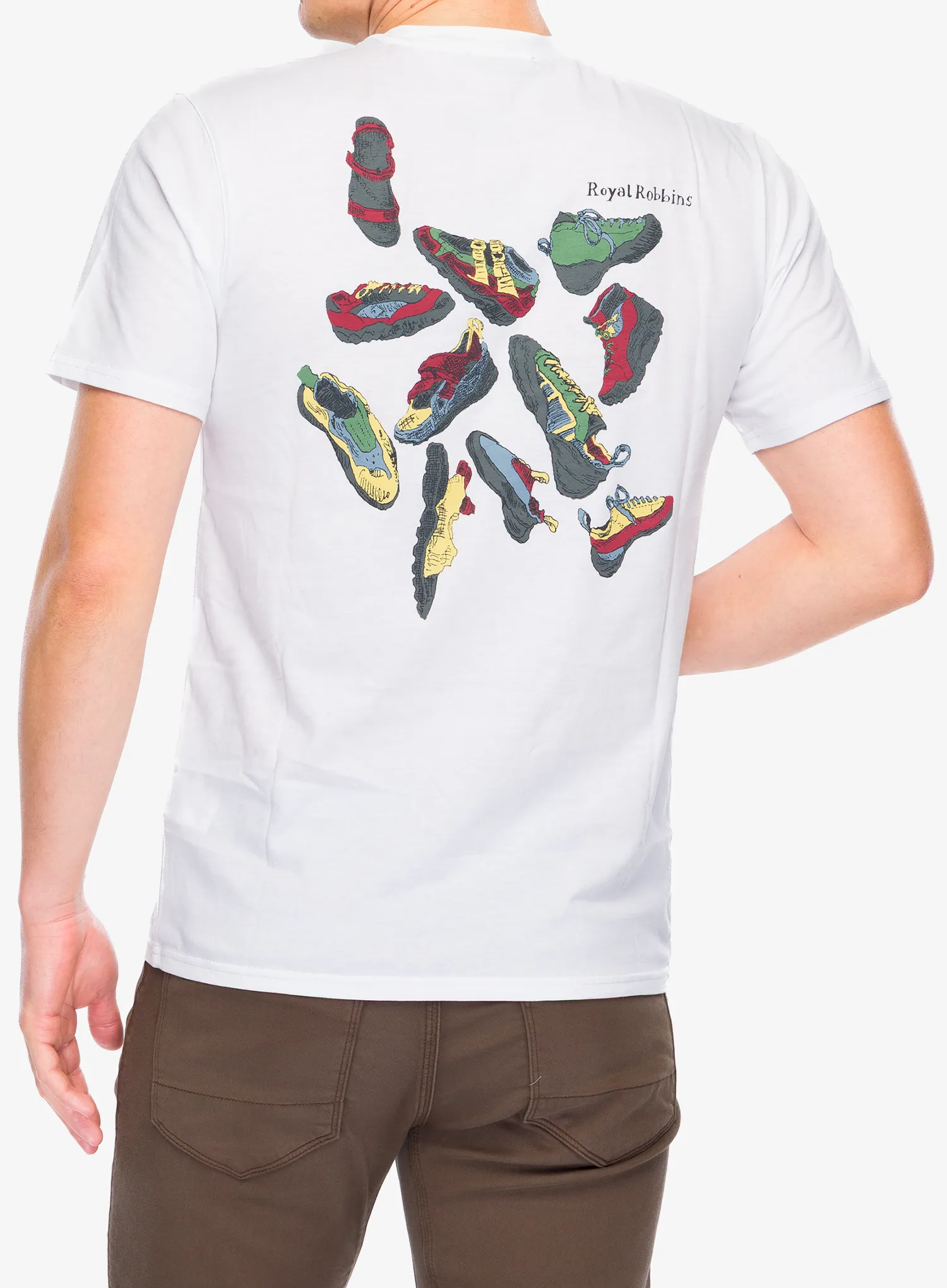 Baumwolle T-Shirt Royal Robbins RR Graphic Tee - white shoe pt