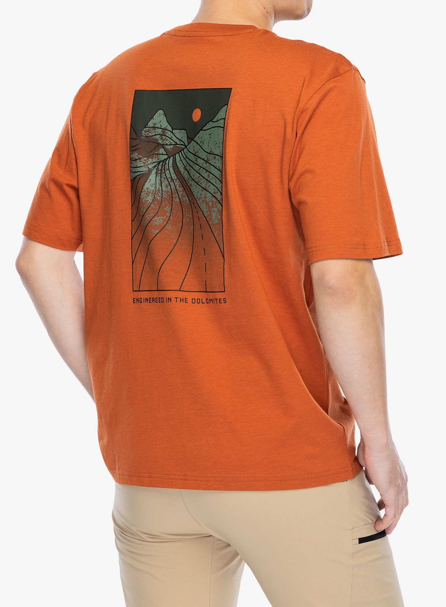 Baumwolle T-Shirt Salewa Eagle Sunset Loose T-Shirt - bombay brown