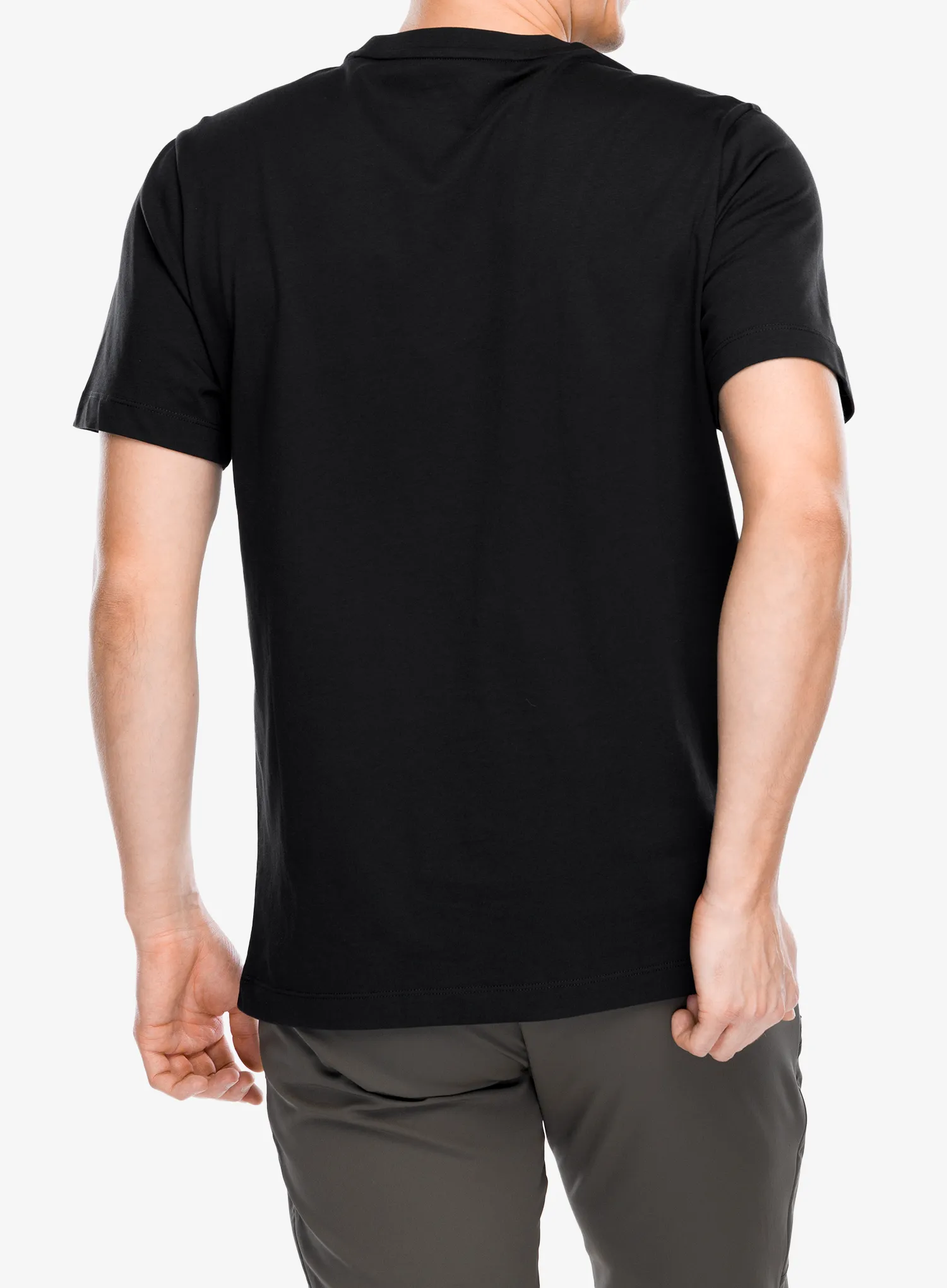 Baumwolle T-Shirt Salomon Big Logo Tee - deep black