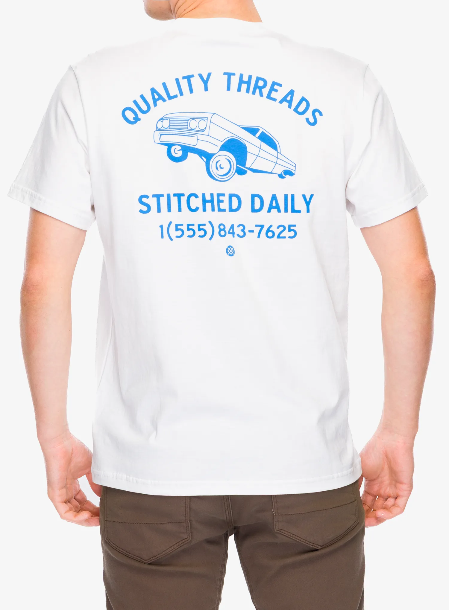 Baumwolle T-Shirt Stance Quality Threads Tee - white