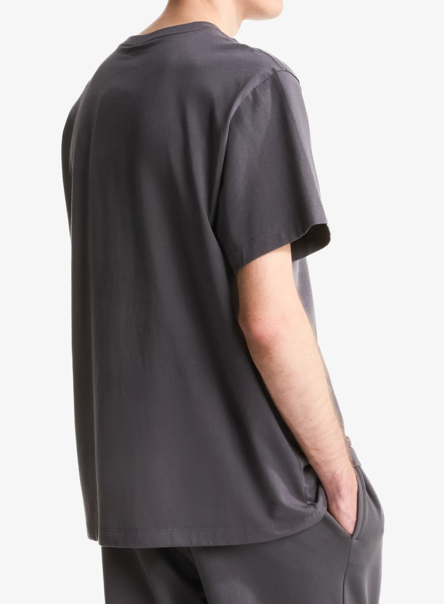 Baumwolle T-Shirt The North Face Essential Center Logo Relaxed SS - anthracite grey