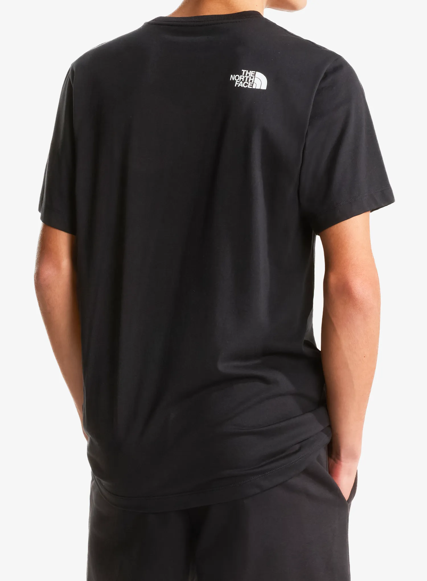 Baumwolle T-Shirt The North Face Evolution Box Half Dome Regular Short - black