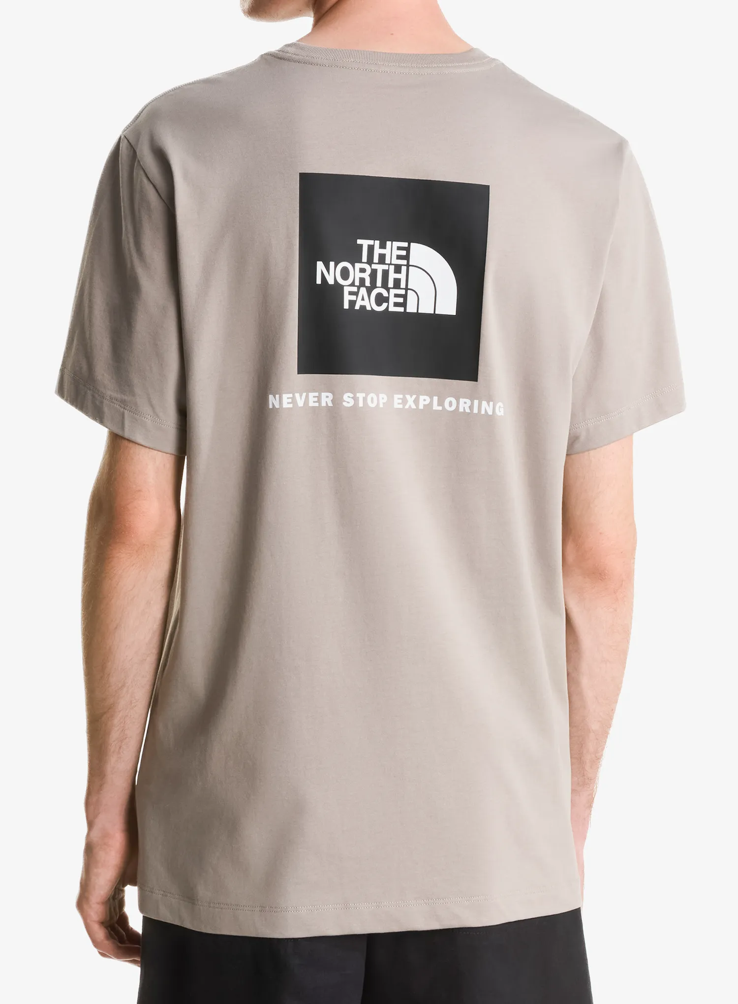 Baumwolle T-Shirt The North Face Evolution Box Nse Regular Short Sleeve - stone slab
