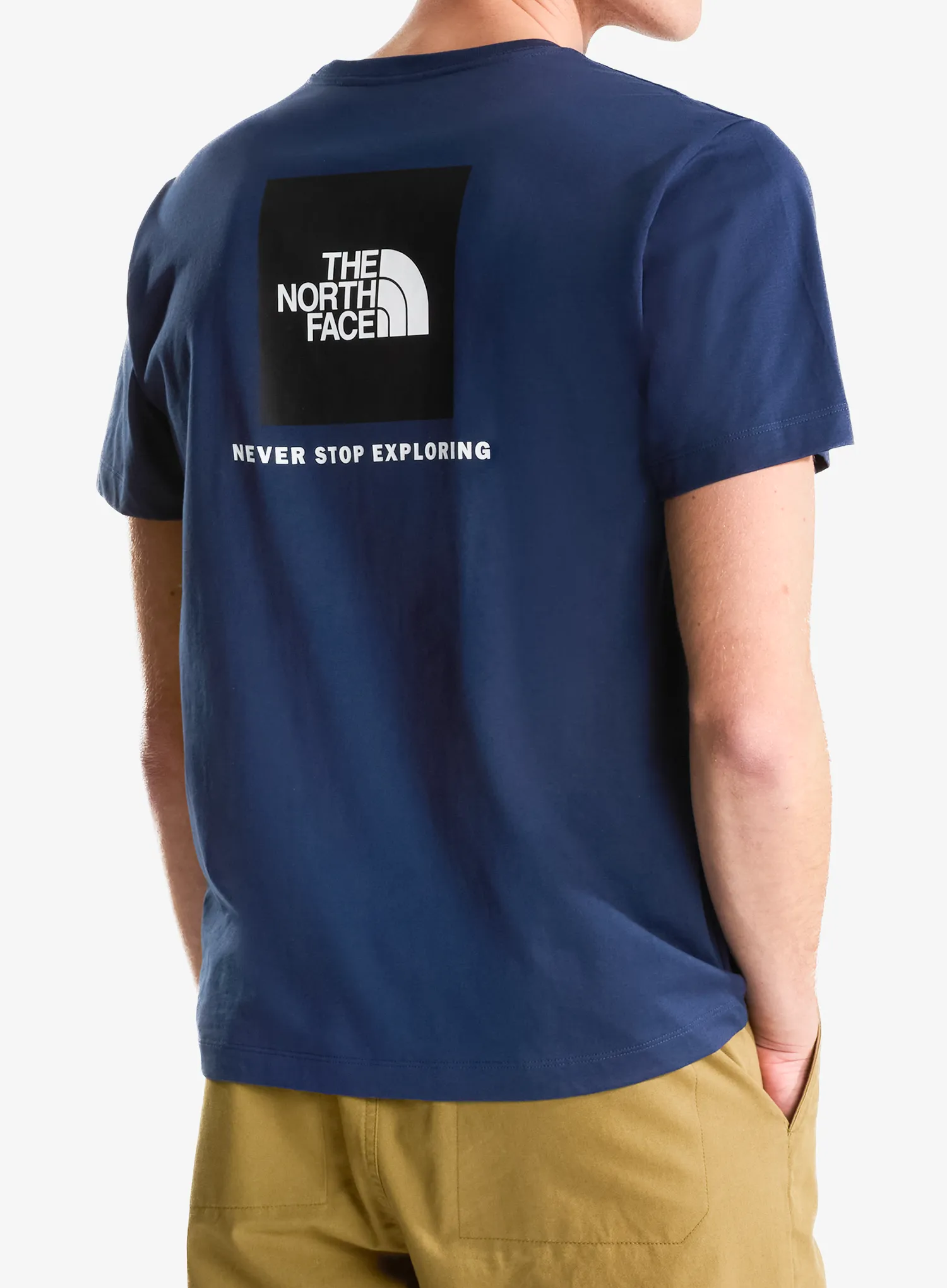 Baumwolle T-Shirt The North Face Evolution Box Nse Regular Short Sleeve - summit navy