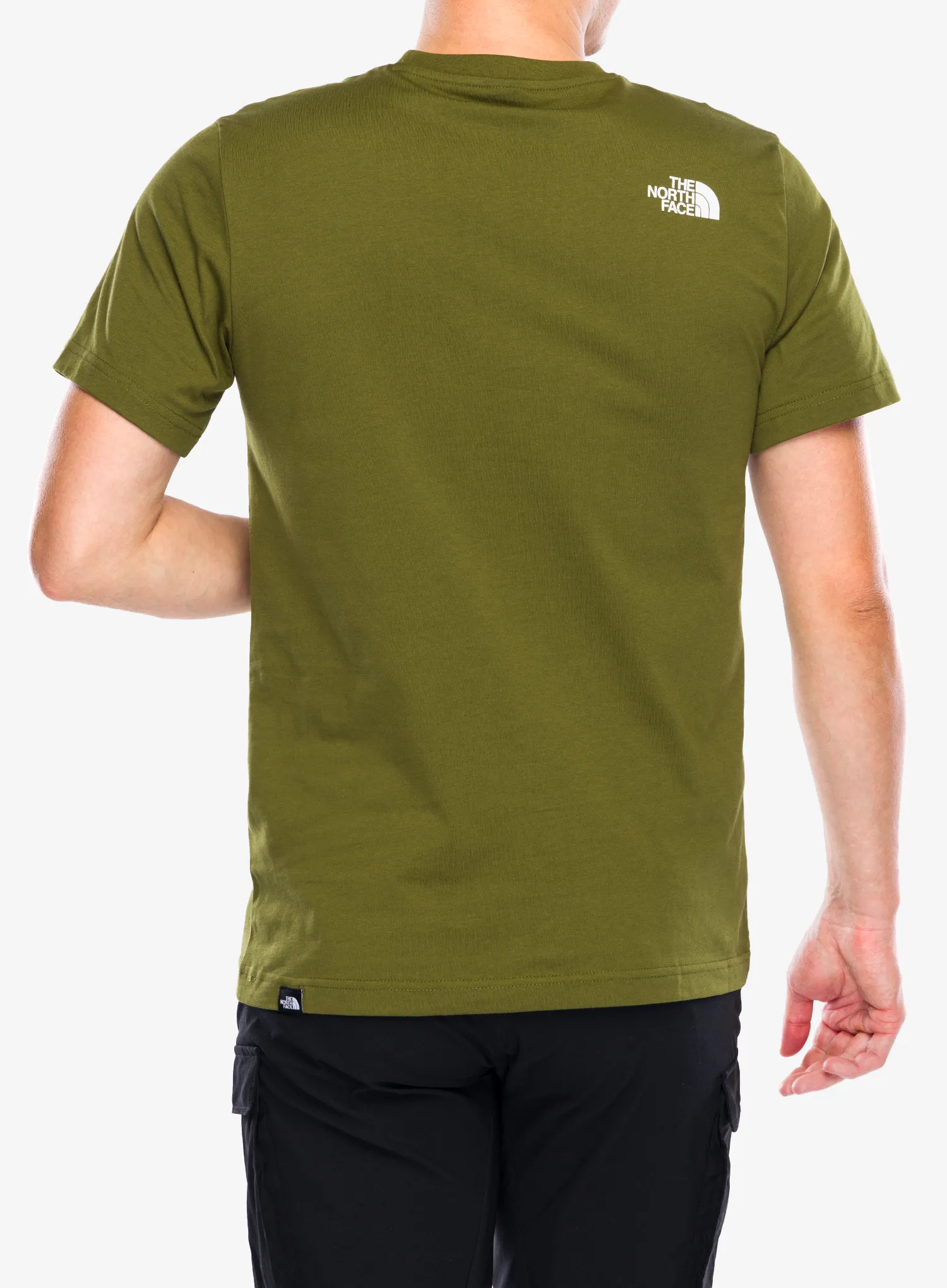 Baumwolle T-Shirt The North Face S/S Easy Tee - forest olive/tnf white