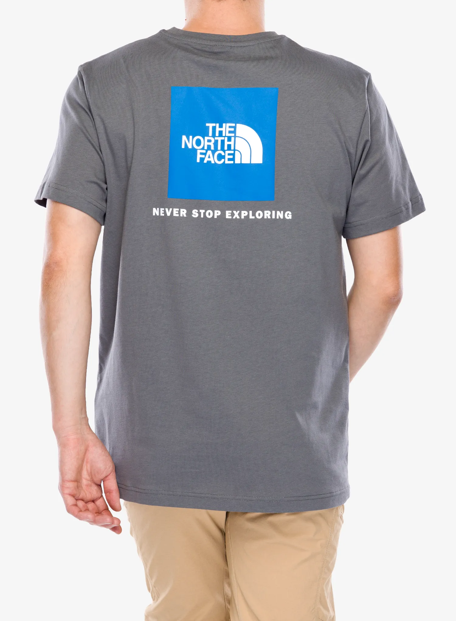 Baumwolle T-Shirt The North Face S/S Redbox Tee - smoked pearl/hero blue