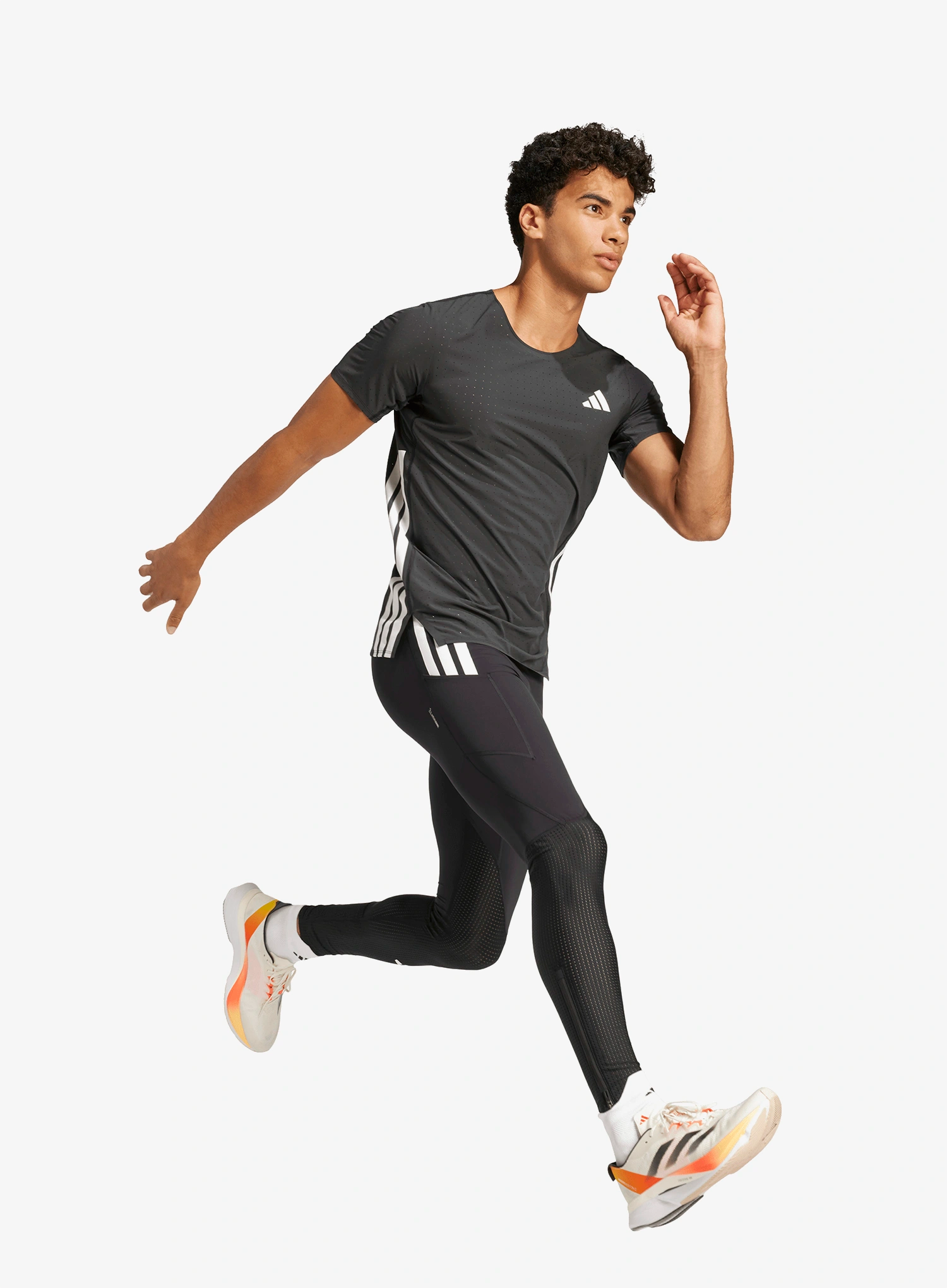 Laufshirt adidas Adizero Running Tee - black