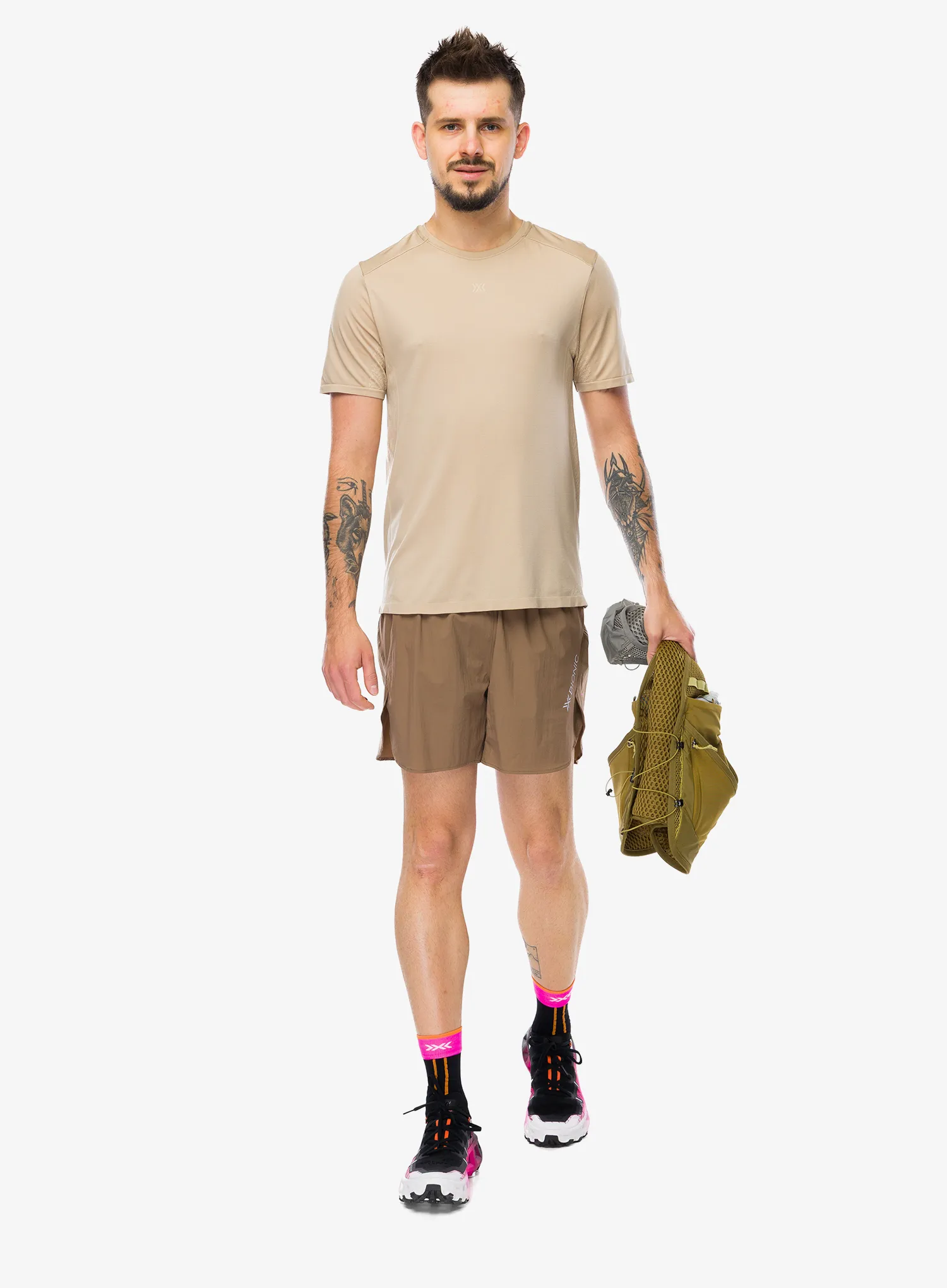 Laufshirt X-Bionic Xceed Run Discover Shirt - sand