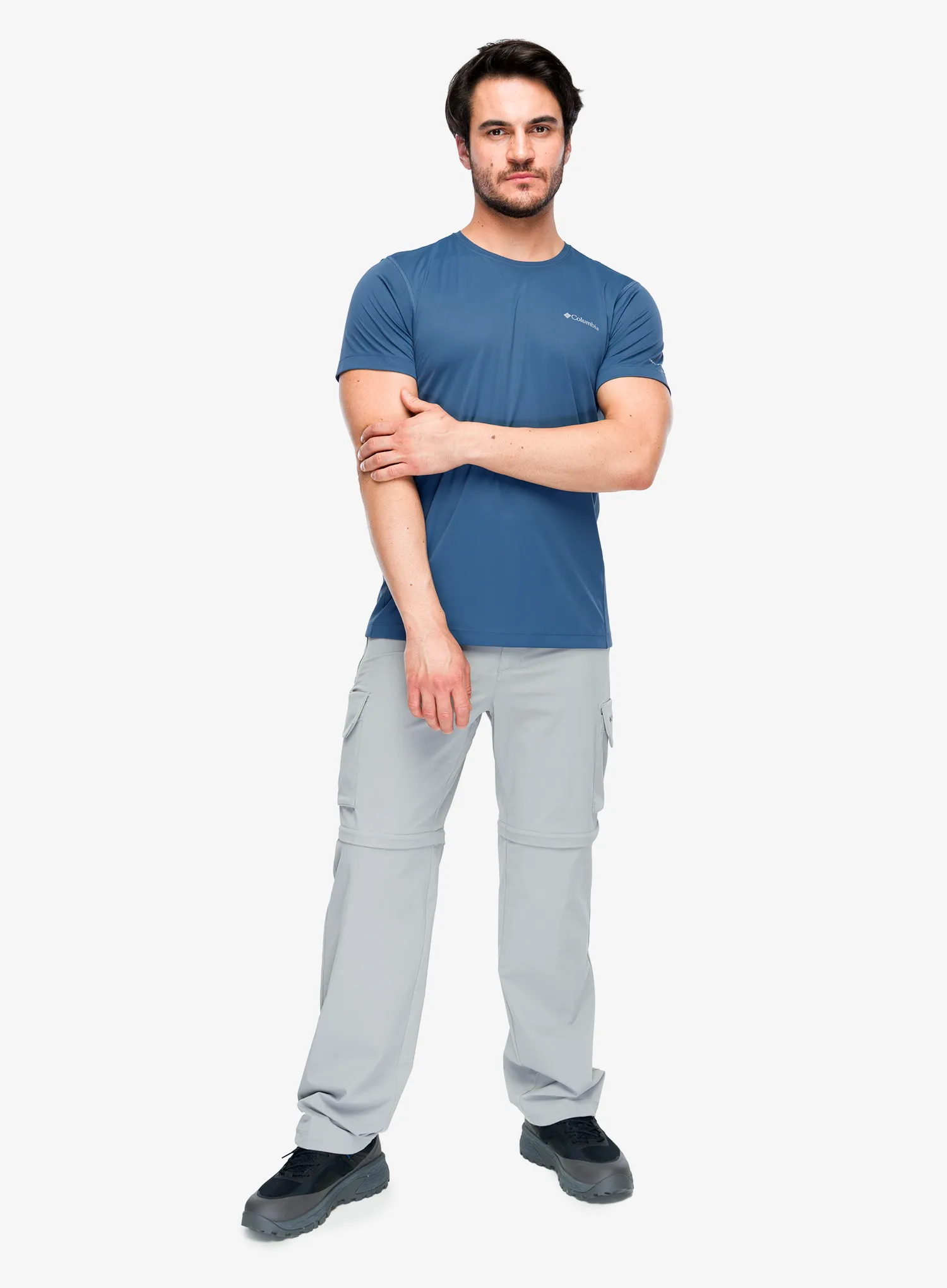 Shirt Columbia Zero Rules Light S/S Crew - dark mountain