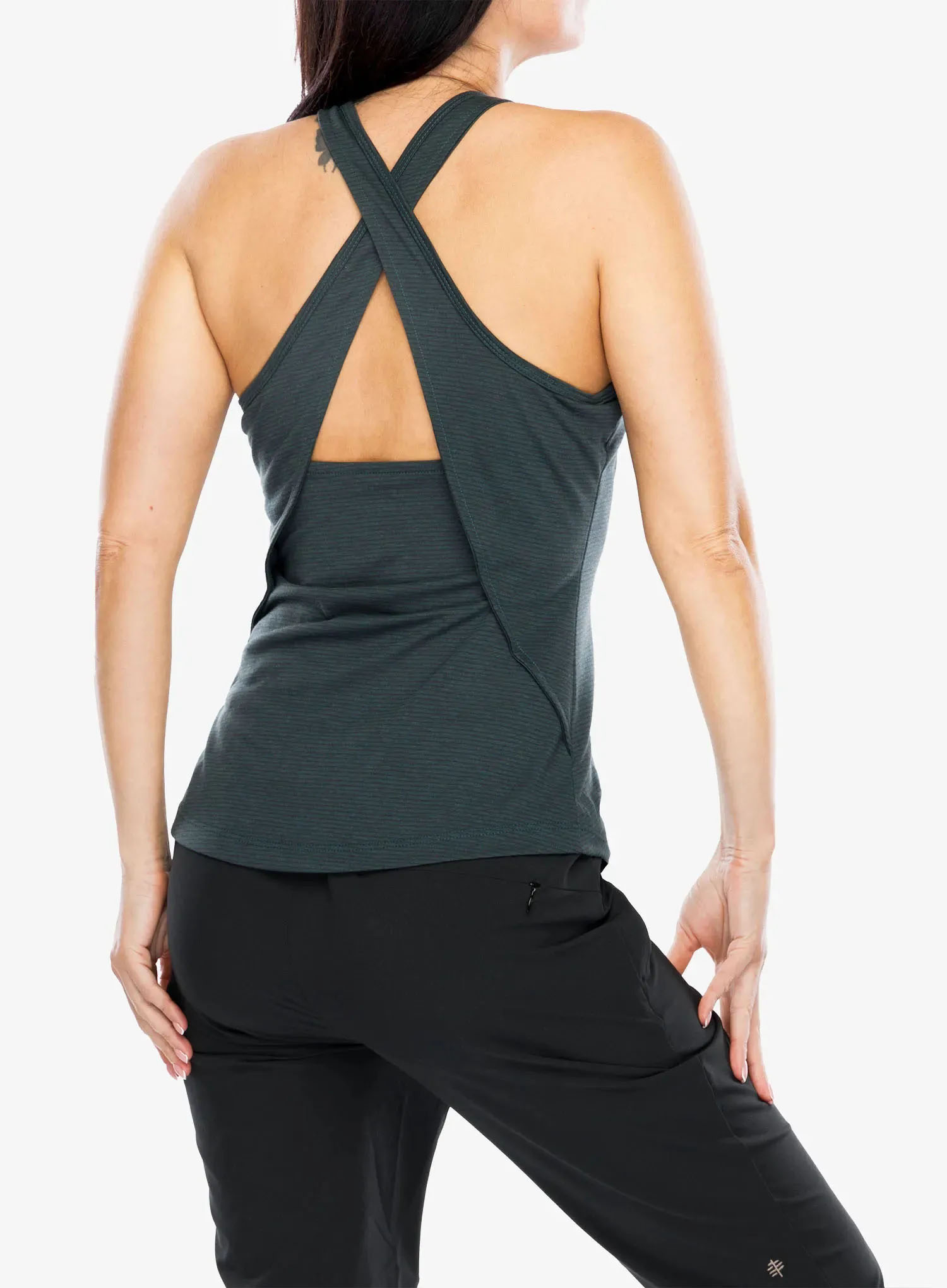 Shirt Damen Black Diamond Splitter Tank - carbon stripe