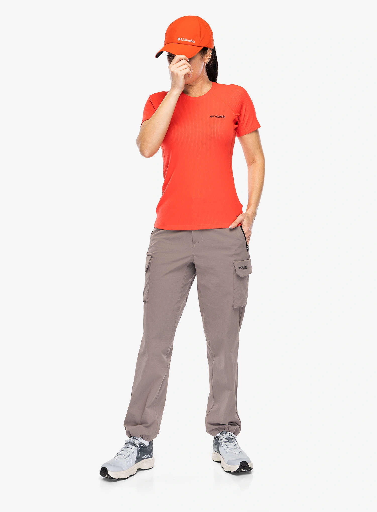 Shirt Damen Columbia DriVenture Short Sleeve - poppy red