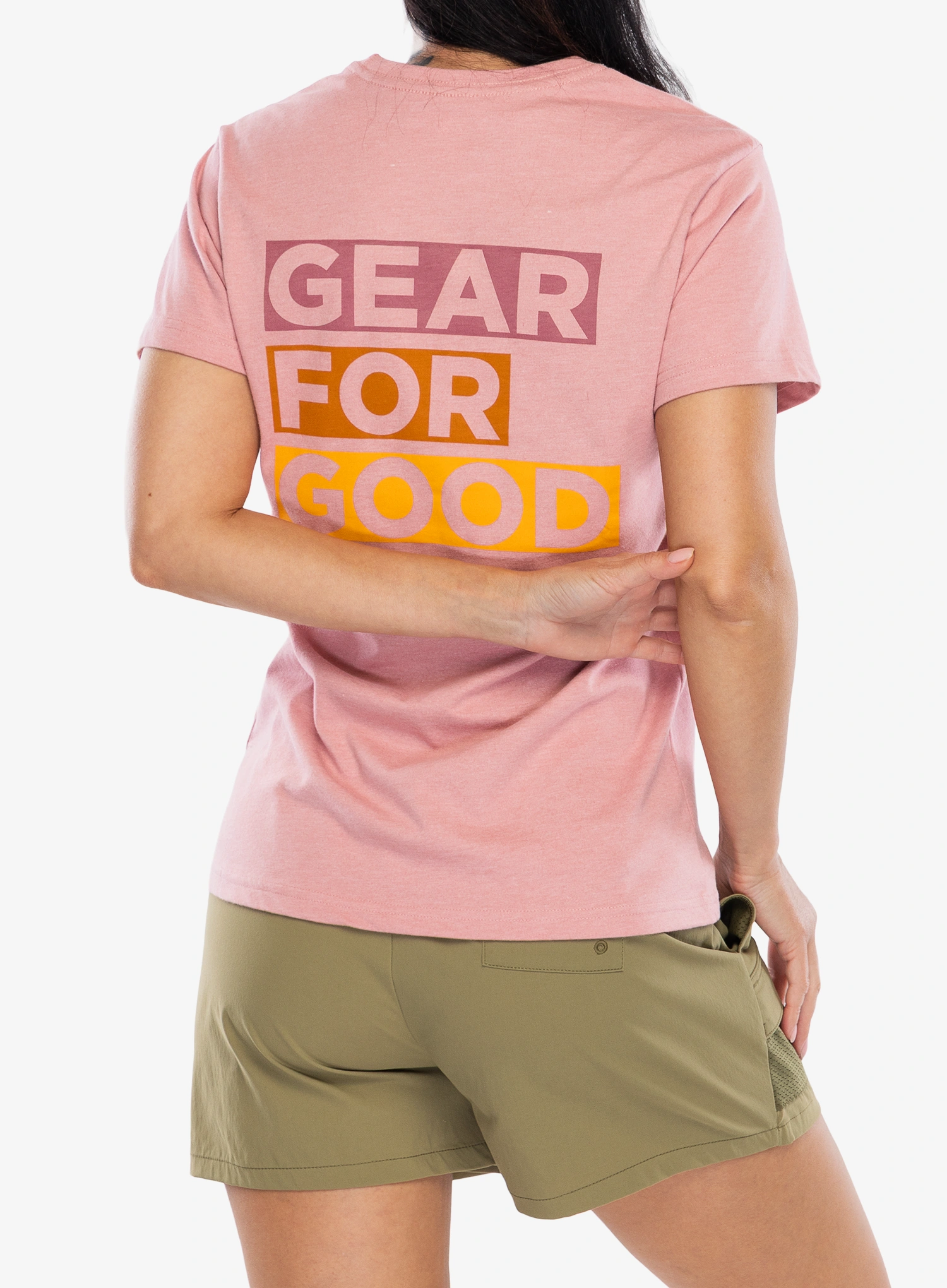 Shirt Damen Cotopaxi Gear For Good Stripes T-Shirt - rose