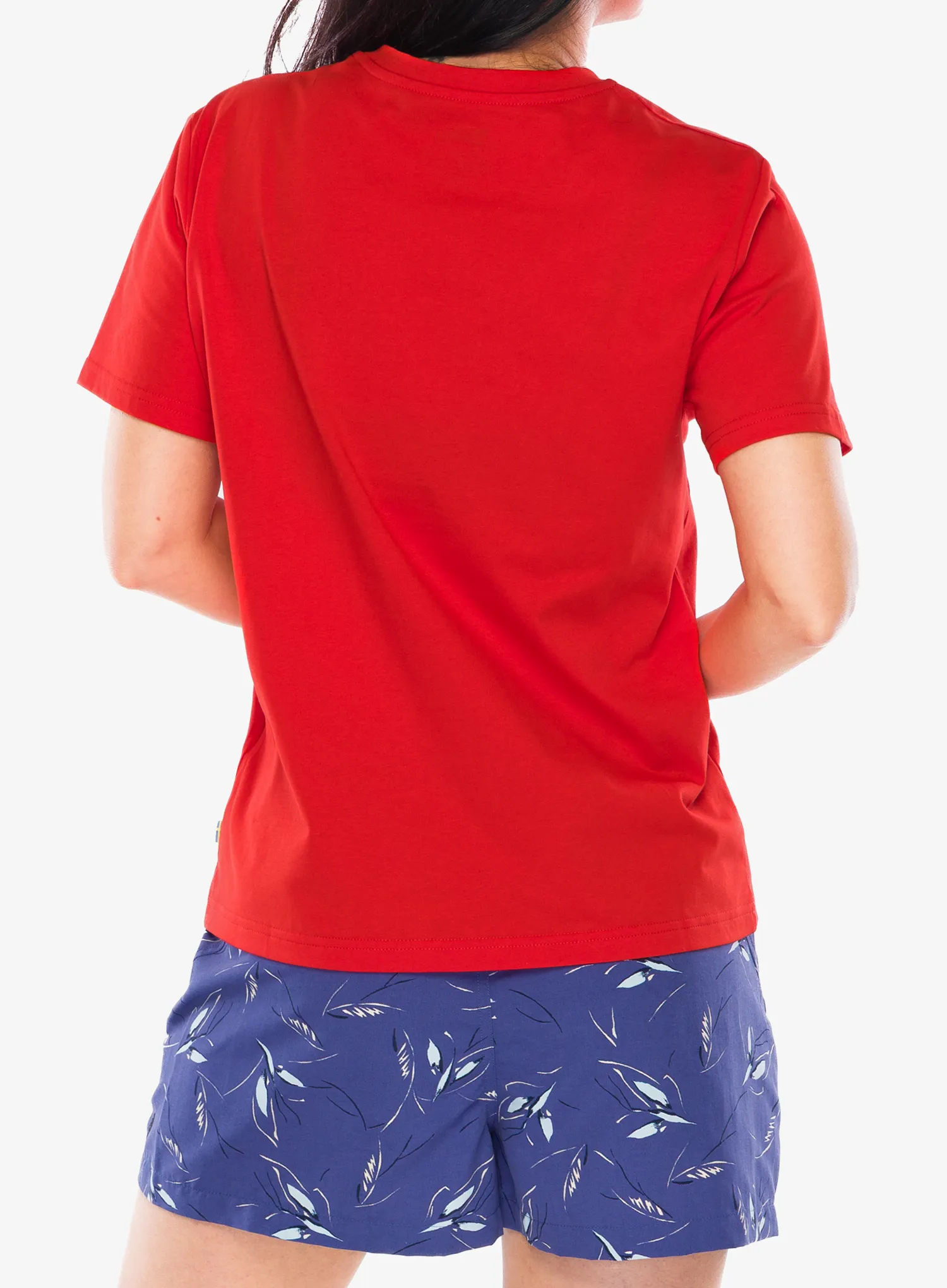 Shirt Damen Fjallraven Fox Boxy Logo Tee - flame orange