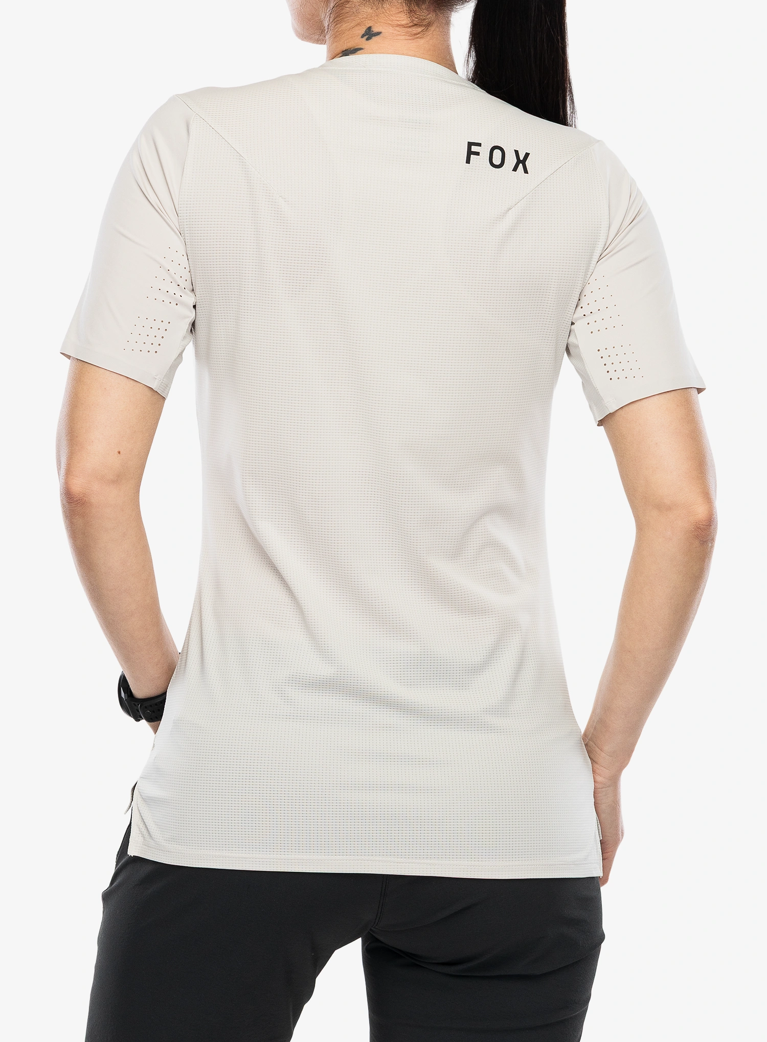 Shirt Damen Fox Flexair SS Jersey - chalk white