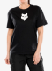 Shirt Damen Fox Head Basic Tee - black