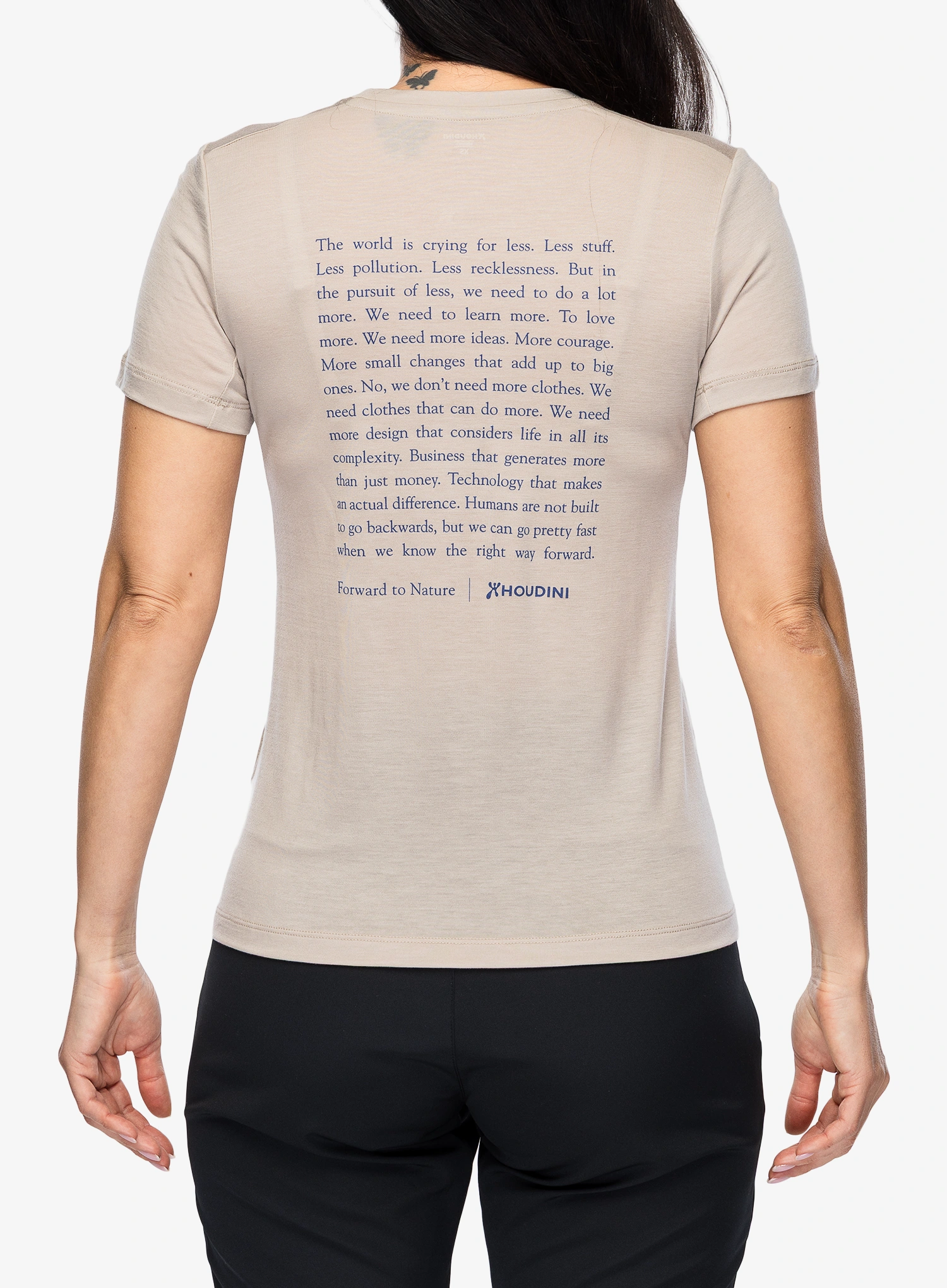Shirt Damen Houdini Tree Message Tee - sandstorm/ftn mani