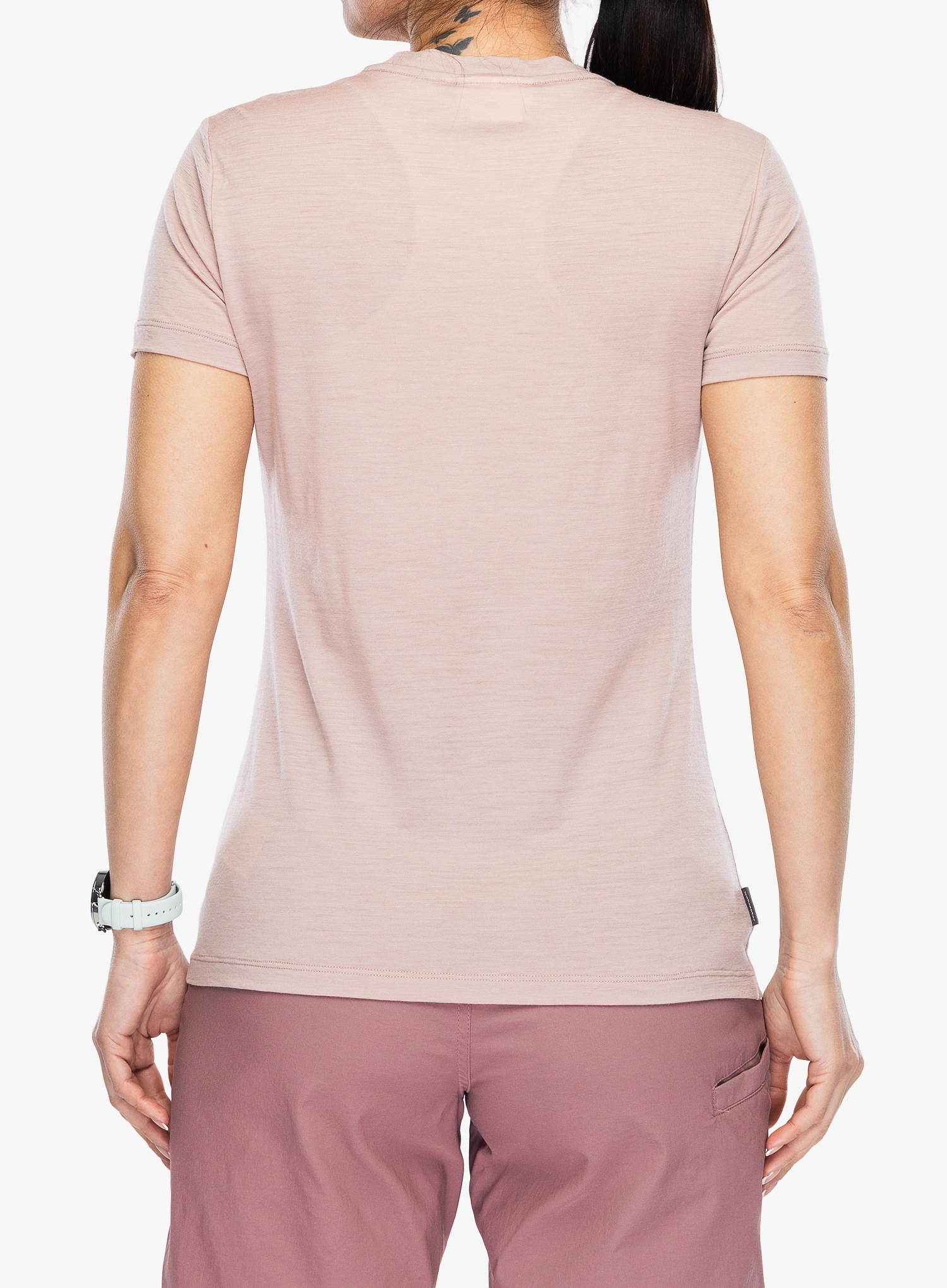 Shirt Damen Icebreaker Merino 150 Tech Lite SS Tee Sparkling Stars - pink quartz