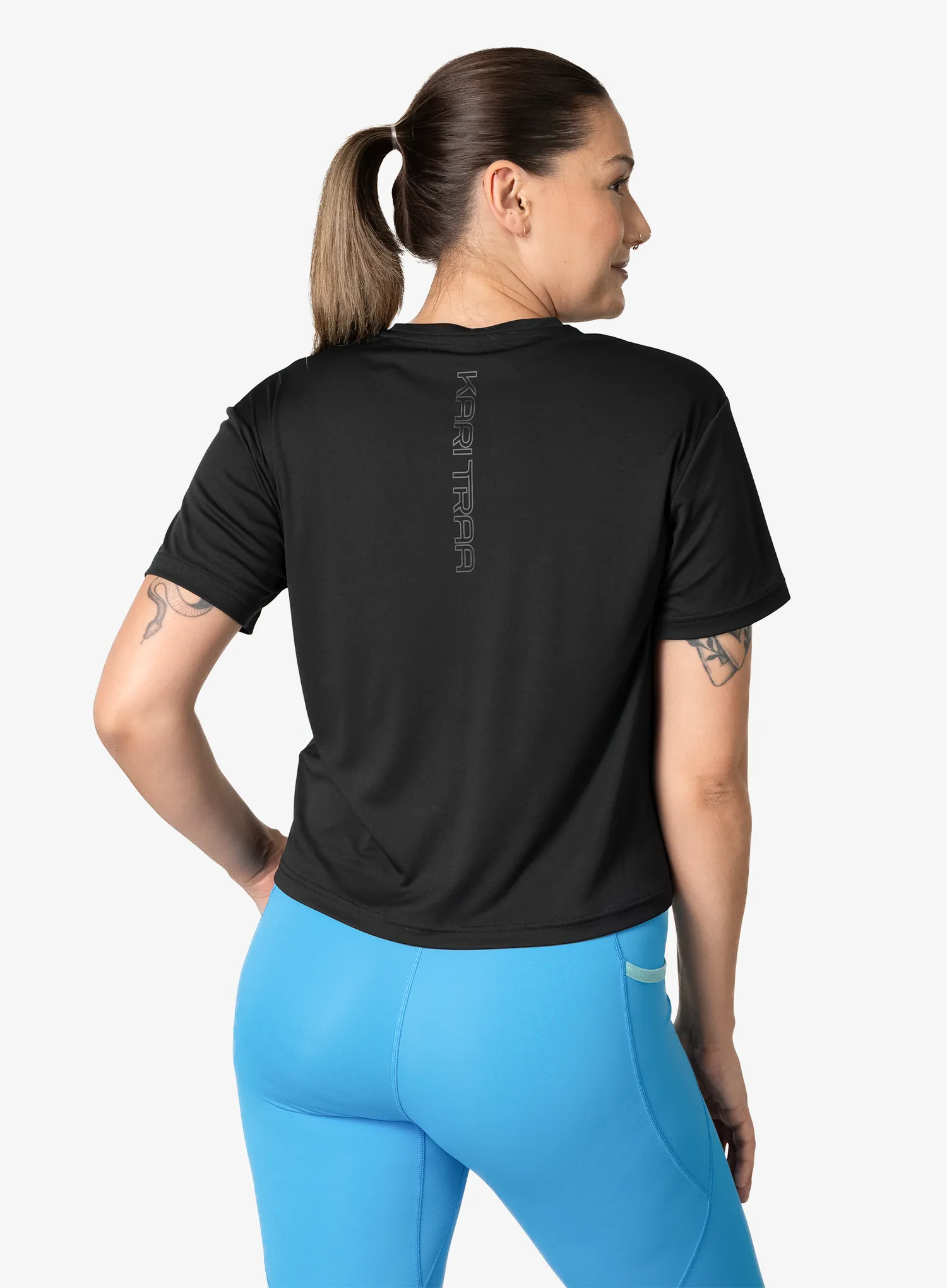 Shirt Damen Kari Traa Una Tee - black