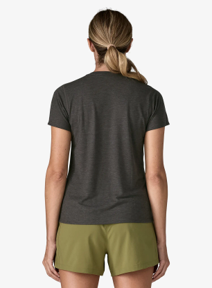 Shirt Damen Patagonia Cap Cool Trail Shirt - ink black