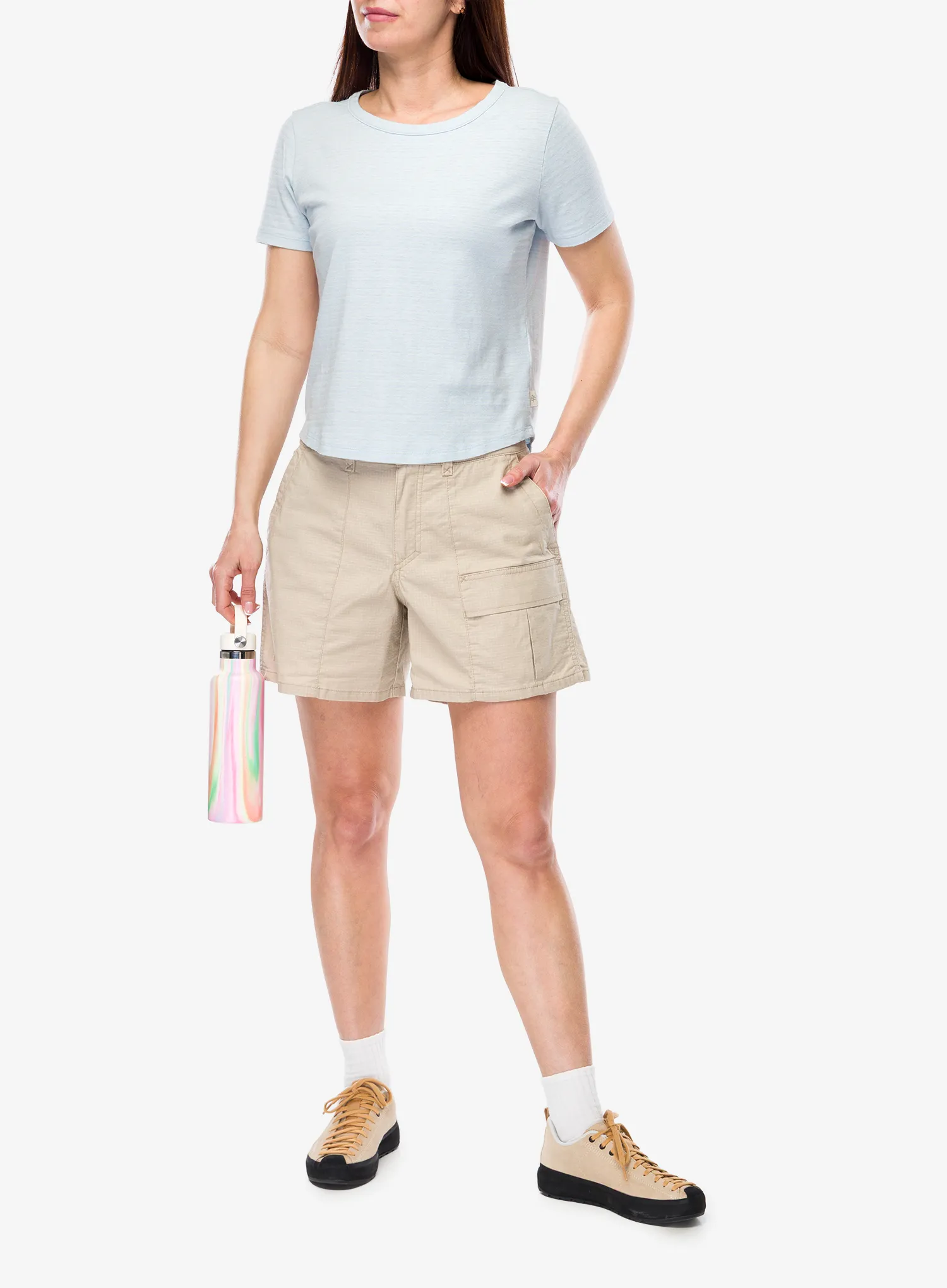 Shirt Damen Royal Robbins Vacationer Boxy Tee - skyway str