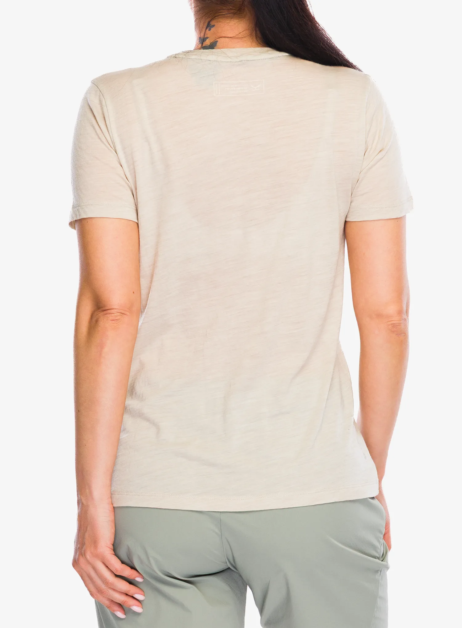Shirt Damen Salewa Eagle Eitd Merino T-Shirt - oatmeal