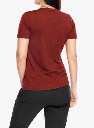 Shirt Damen Salewa Eagle Eitd Merino T-Shirt - syrah