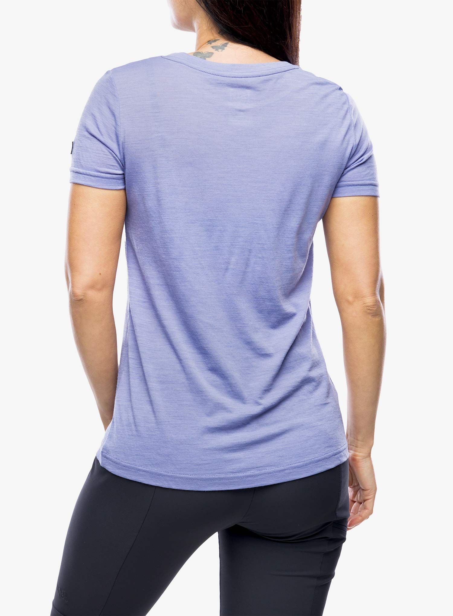 Shirt Damen Super.natural Arabesque Tee - blue violet/fresh white