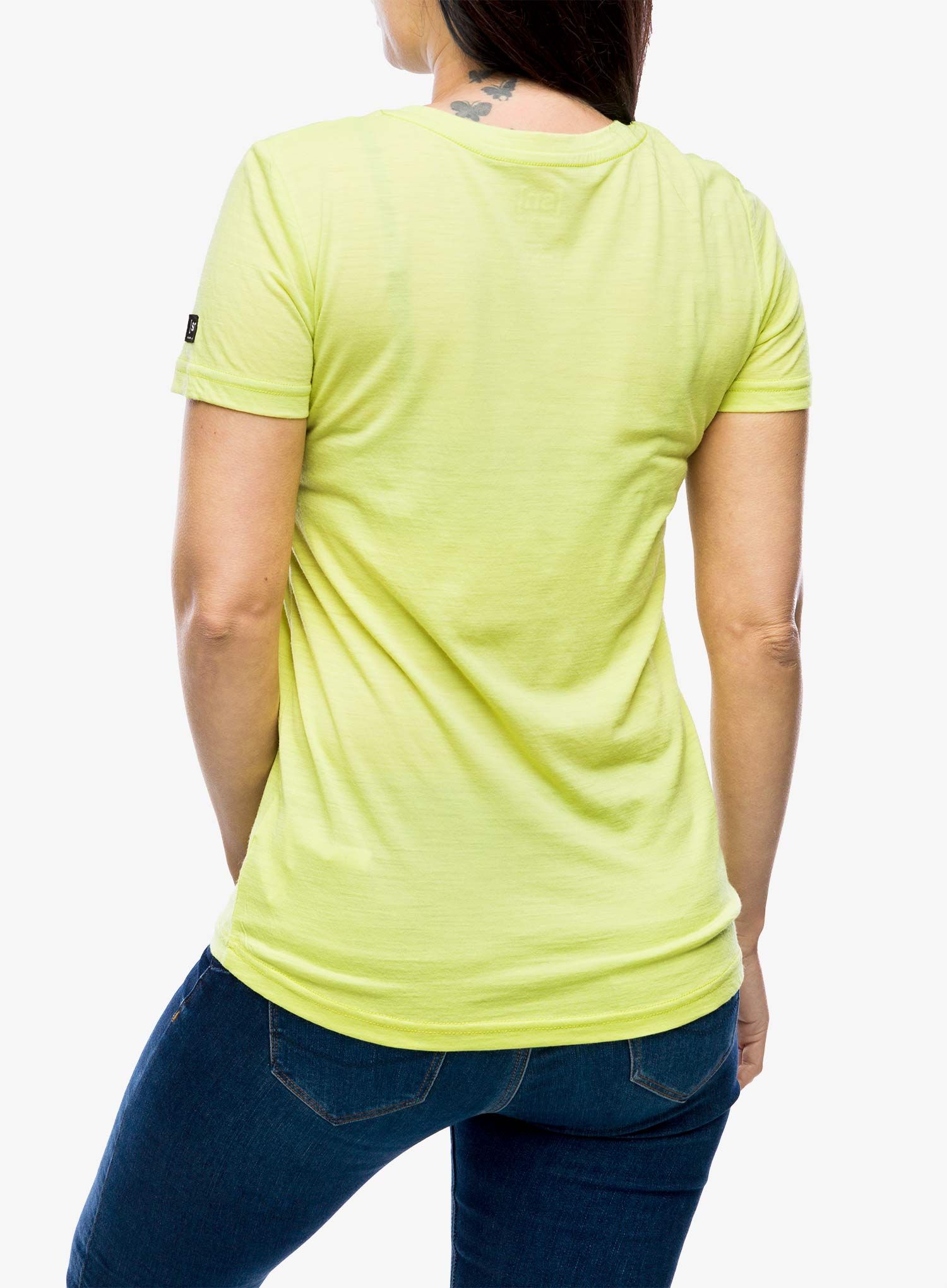 Shirt Damen Super.natural Fingers Matter Tee - wild lime/deep blue