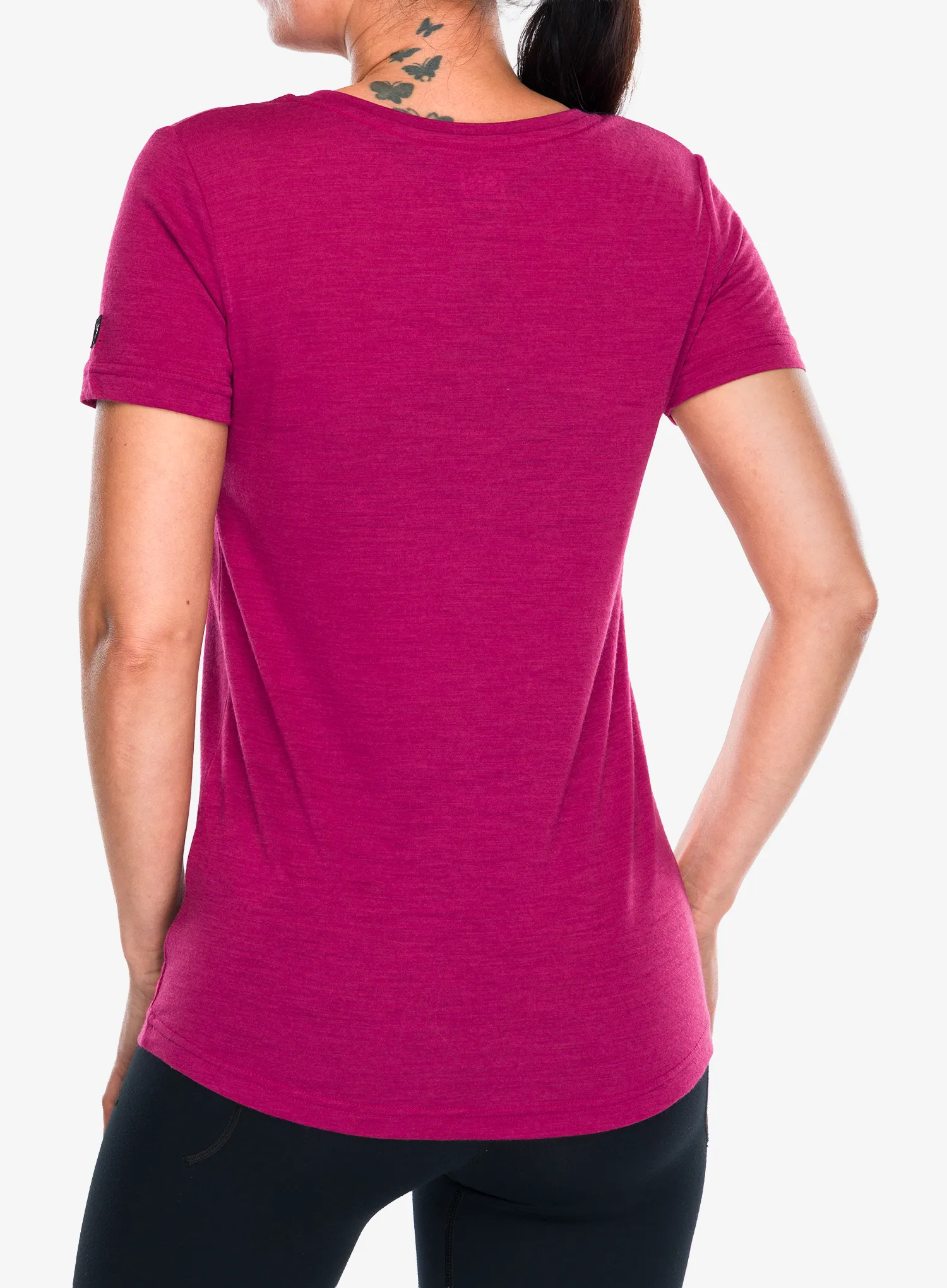 Shirt Damen Super.natural Running Tee - anemone/feather grey