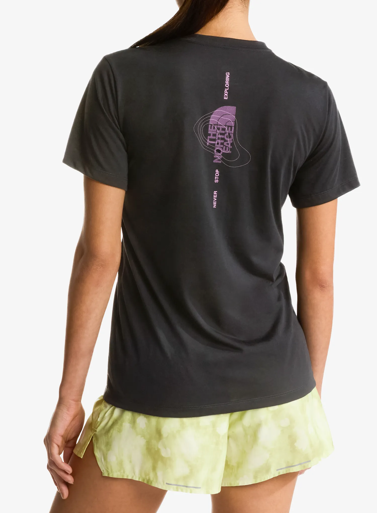 Shirt Damen The North Face Bitmap Logo Short Sleeves Tee - tnf black