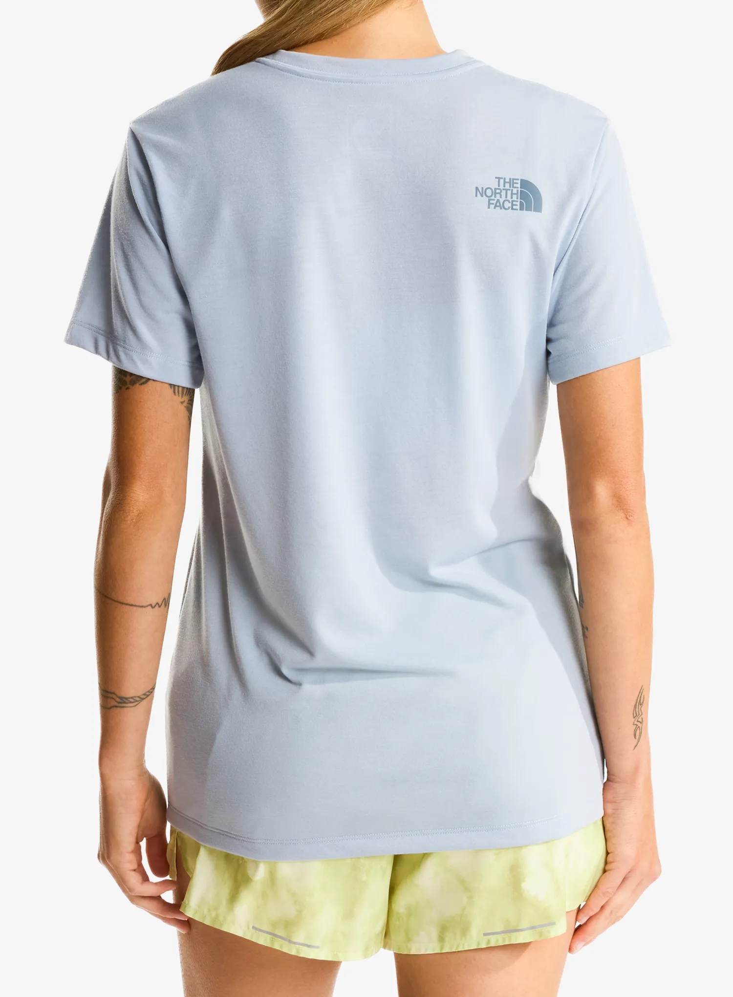 Shirt Damen The North Face Bitmap Silhouette Short Sleeves Tee - frost grey