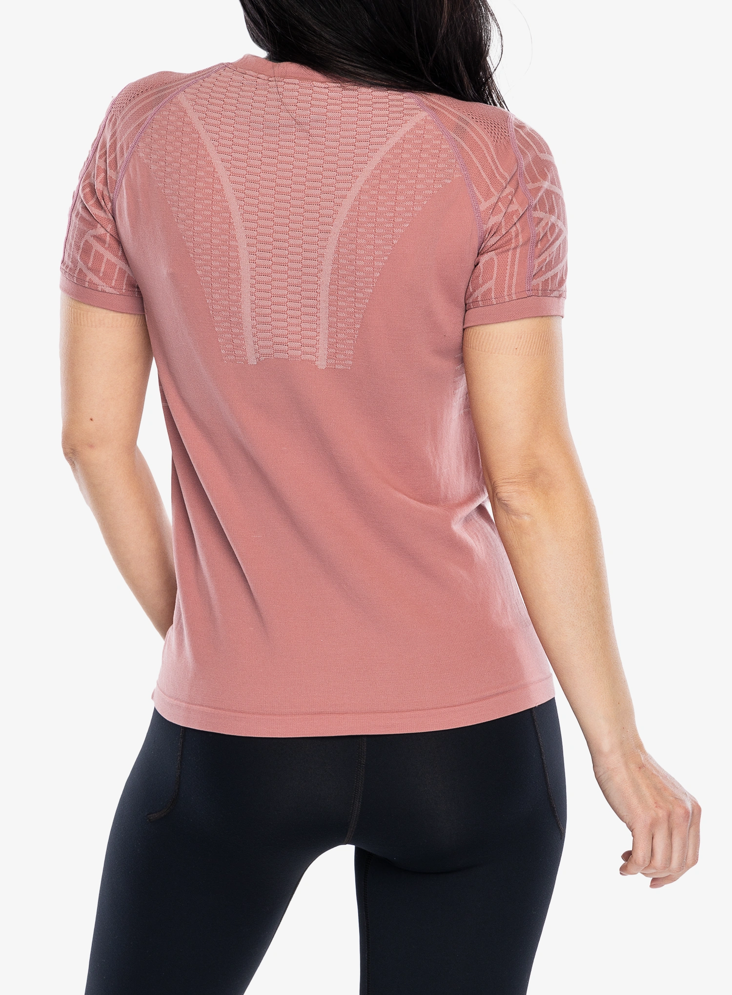 Shirt Damen UYN  Terracross Self Layer Shirt Short Sleeves Regular Fit - ash rose