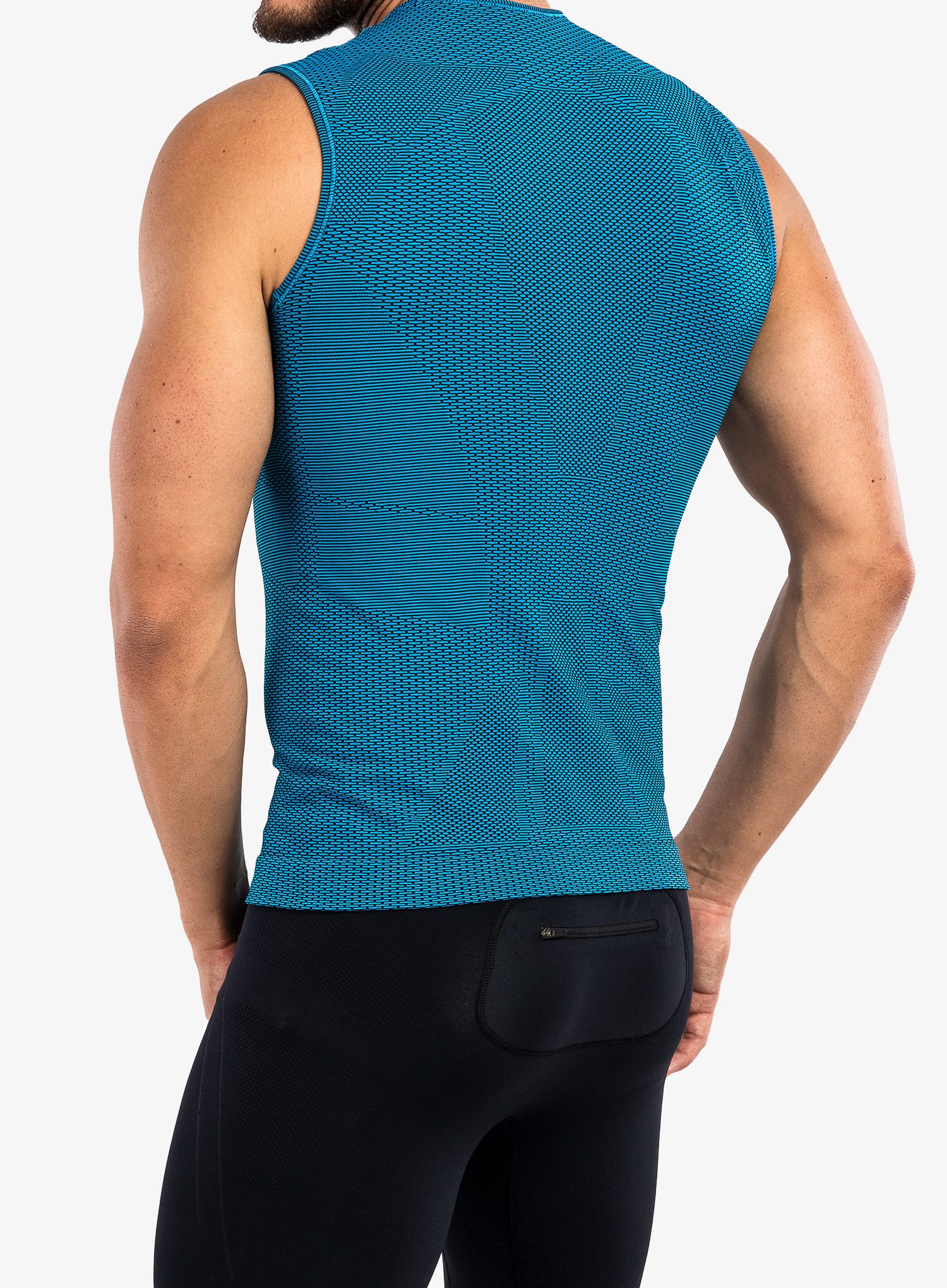 Laufshirt Herren Brubeck 3D Run PRO Tank Top - blue