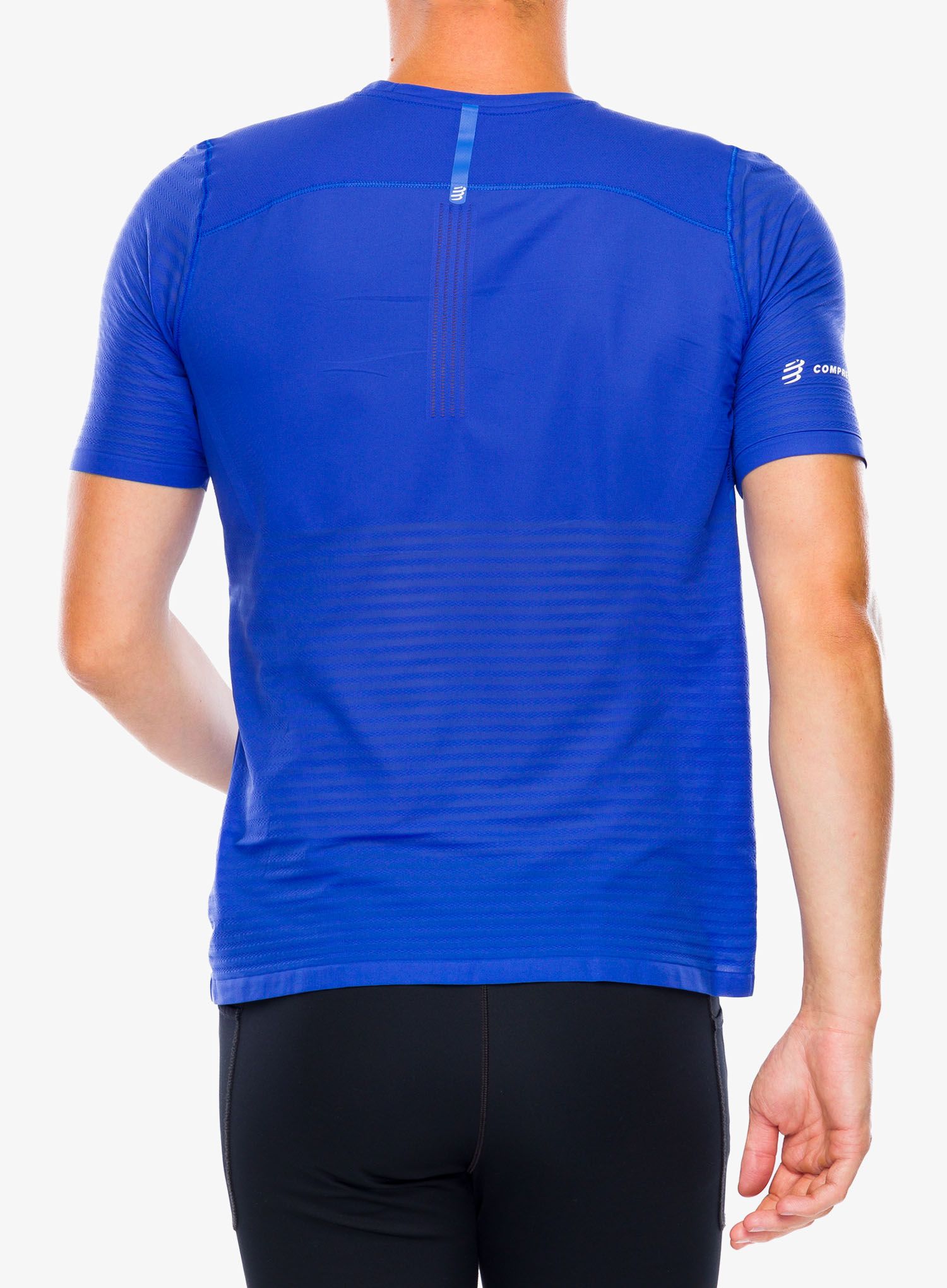 Laufshirt Compressport Pro Racing S/S Tshirt M - dazz blue