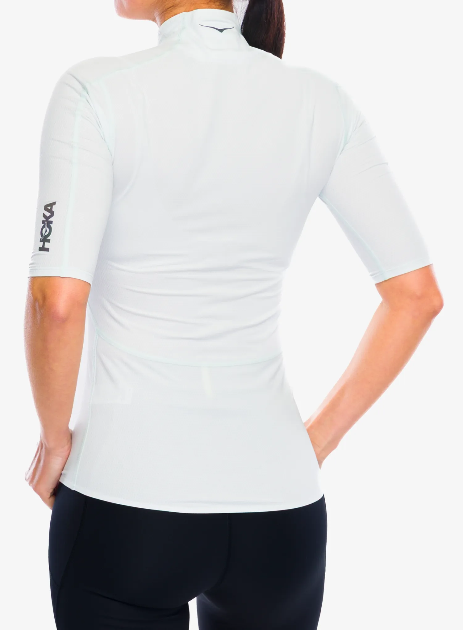 Laufshirt Damen Hoka SkyBreeze Short Sleeve - tundra
