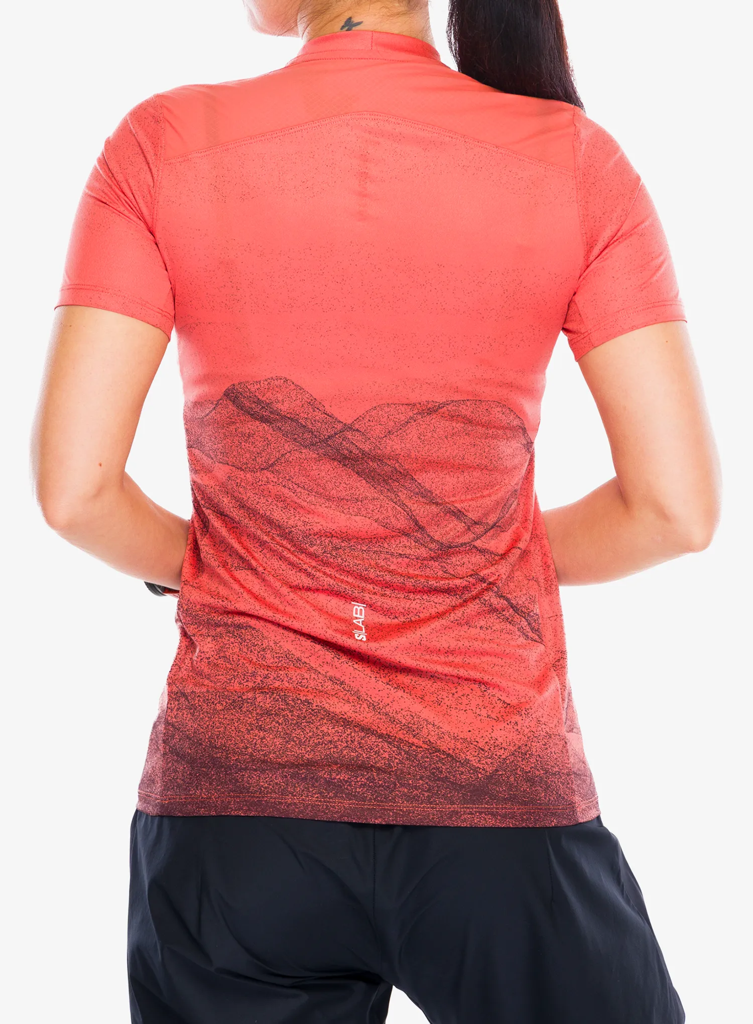 Laufshirt Damen Salomon S/Lab Ultra Tee - aop burnt siege