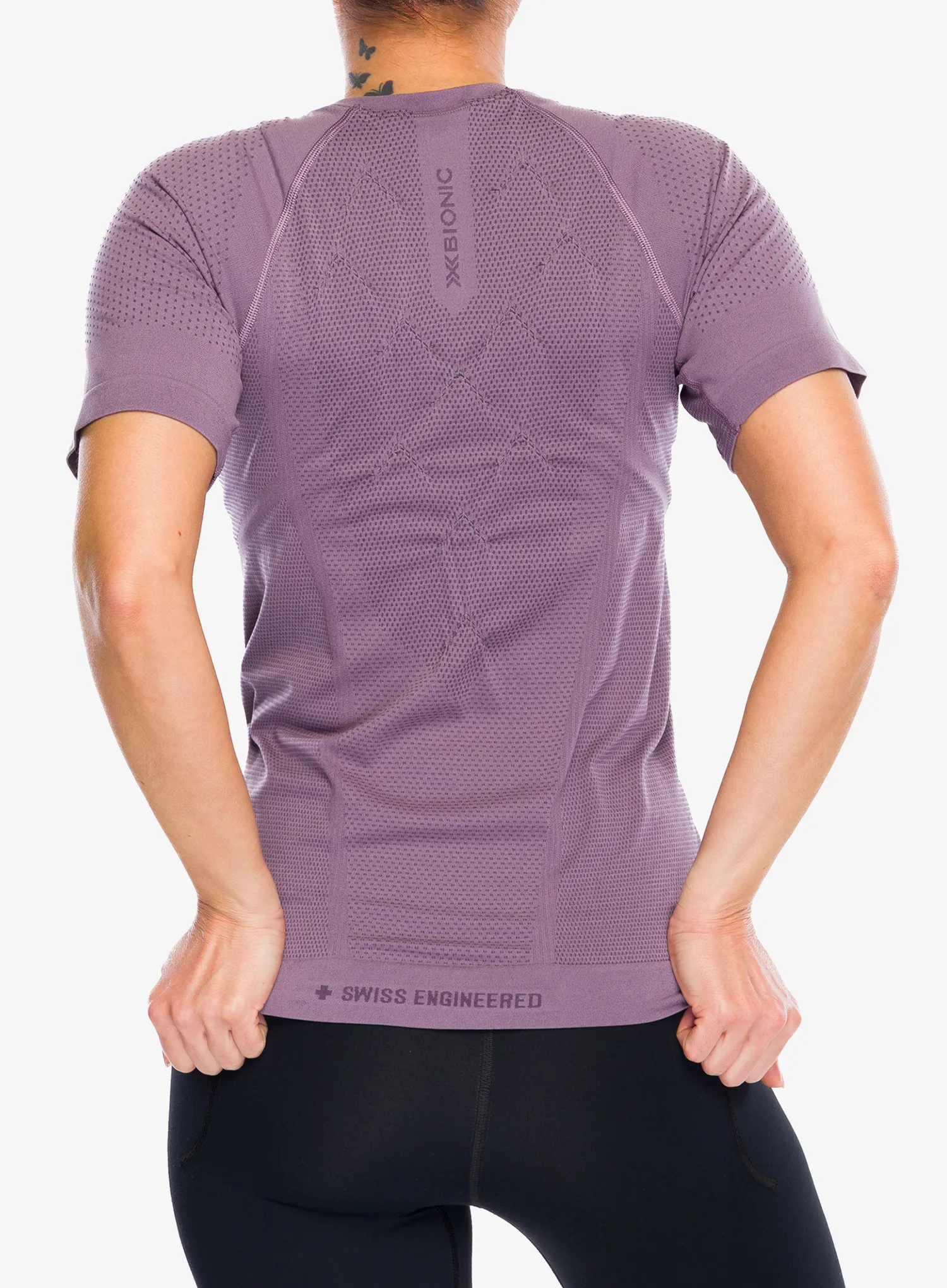 Laufshirt Damen X-Bionic Xceed Run Shirt S/S - dusty lavender/lavender night