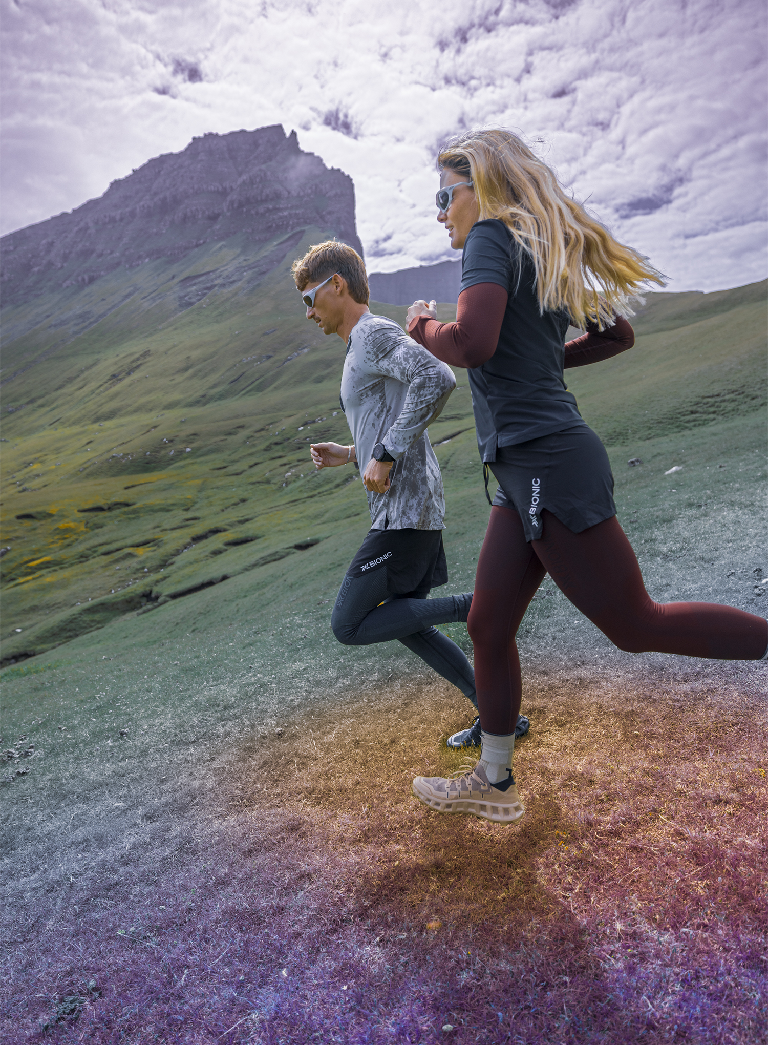 Laufshirt Damen X-Bionic Xceed Run Shirt S/S - eternal ice