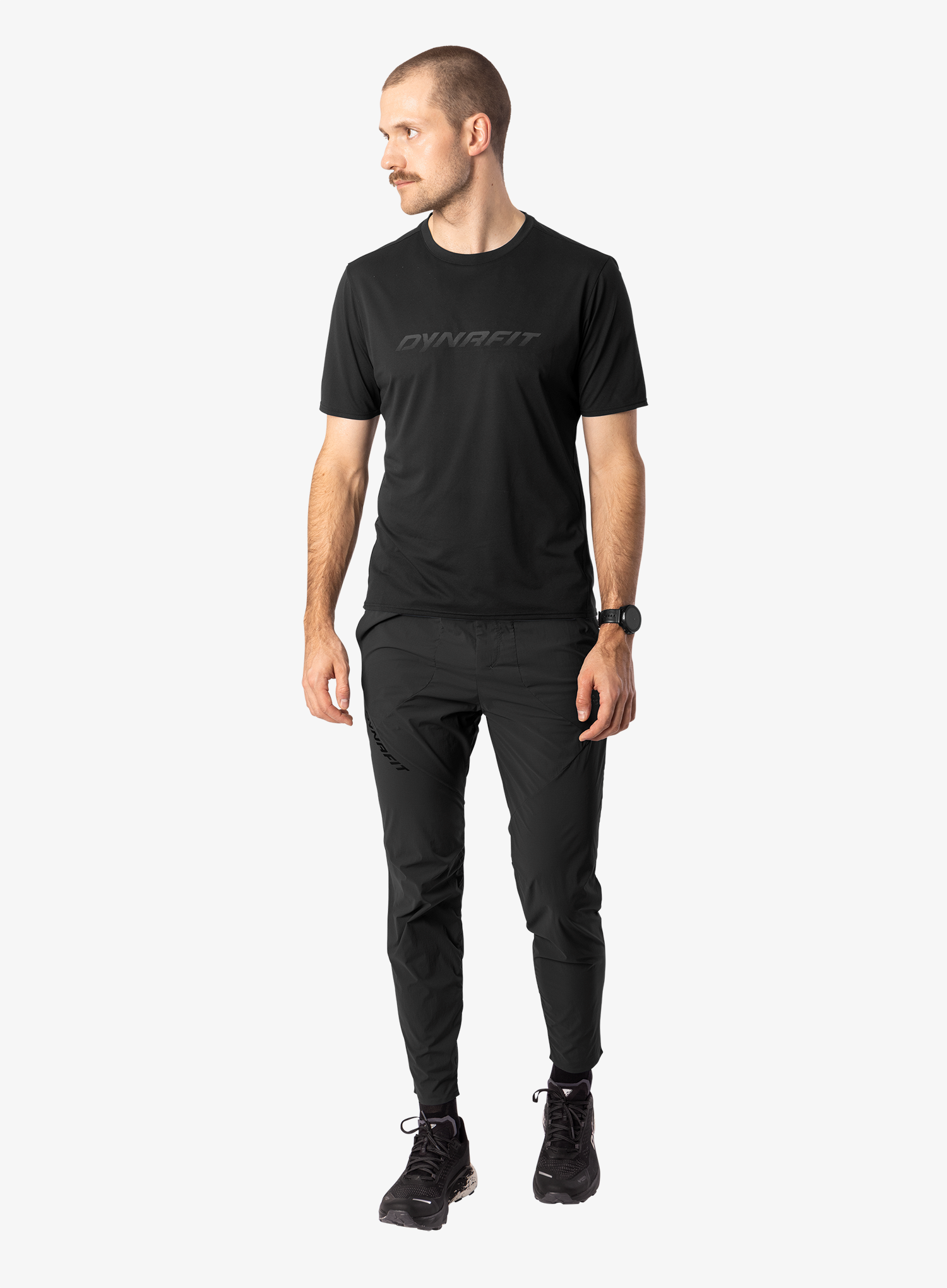 Laufshirt Dynafit Trail Reflective T-Shirt - black out
