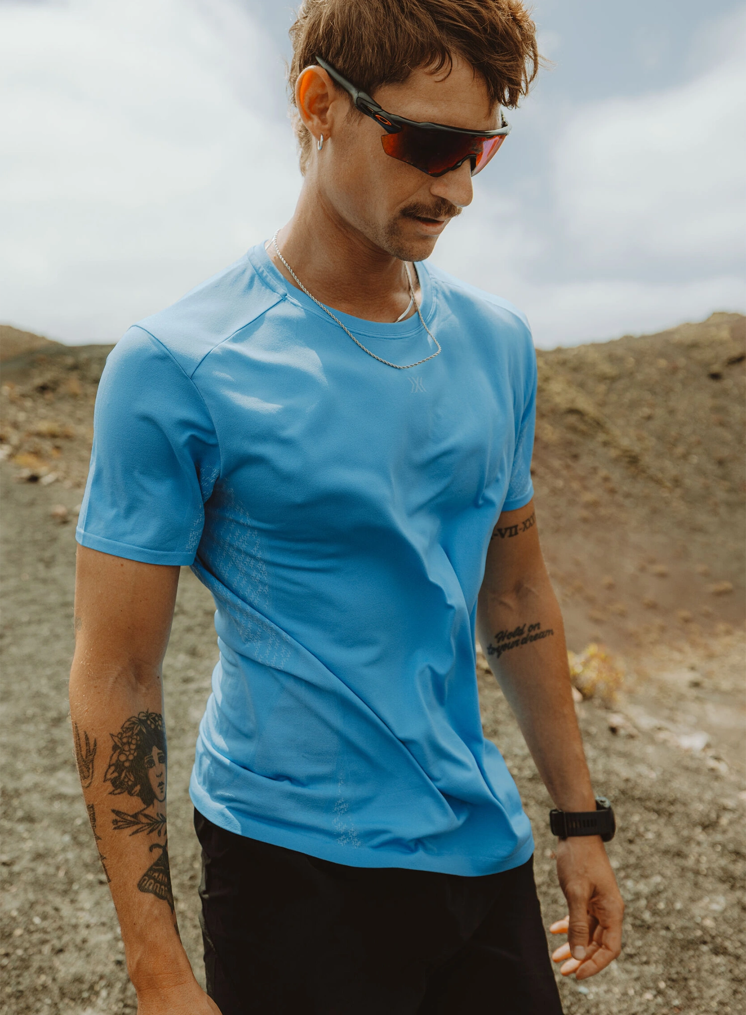 Laufshirt X-Bionic Xceed Run Discover Shirt - eternal ice